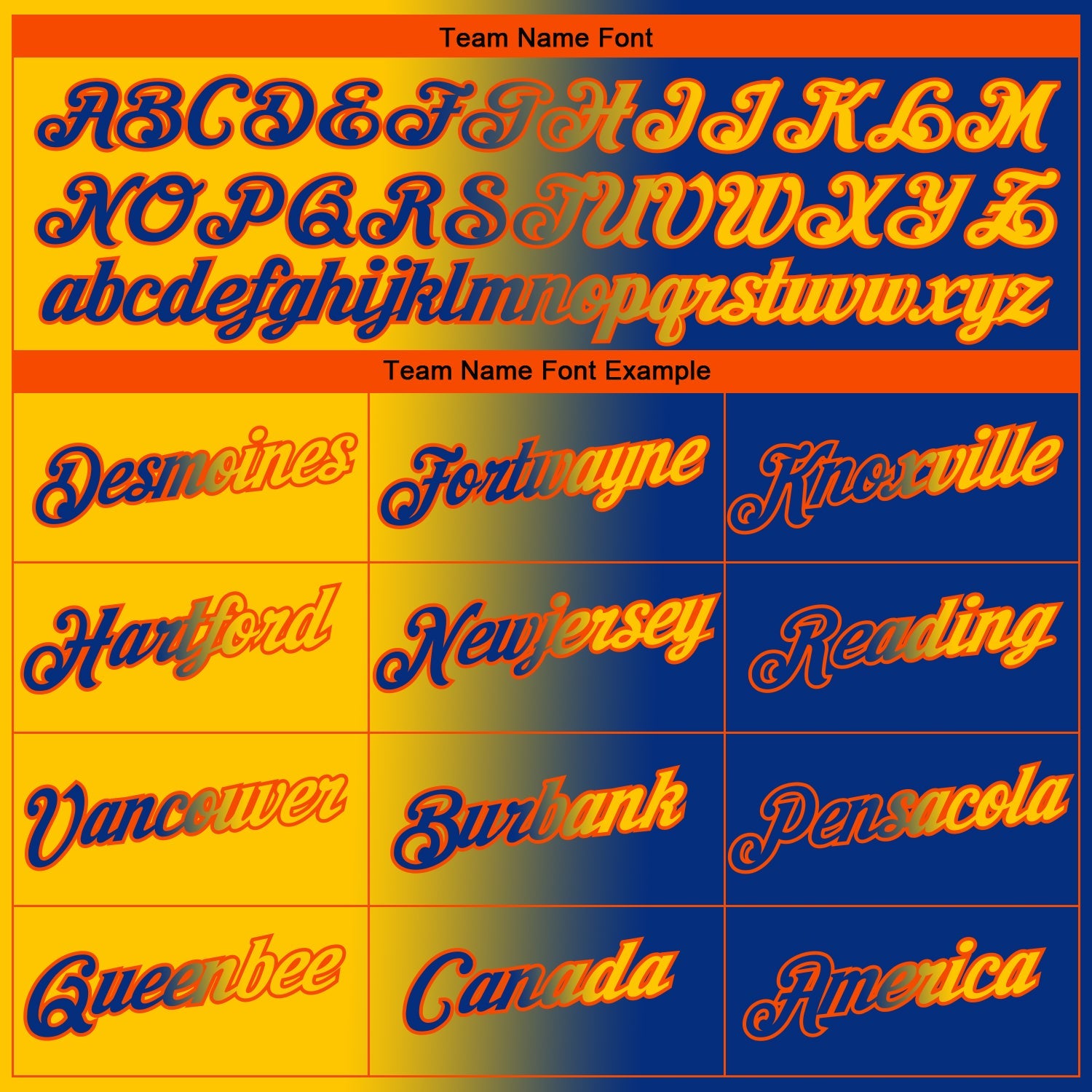 Custom Royal Yellow-Orange Gradient Fashion Performance T-Shirt view 3