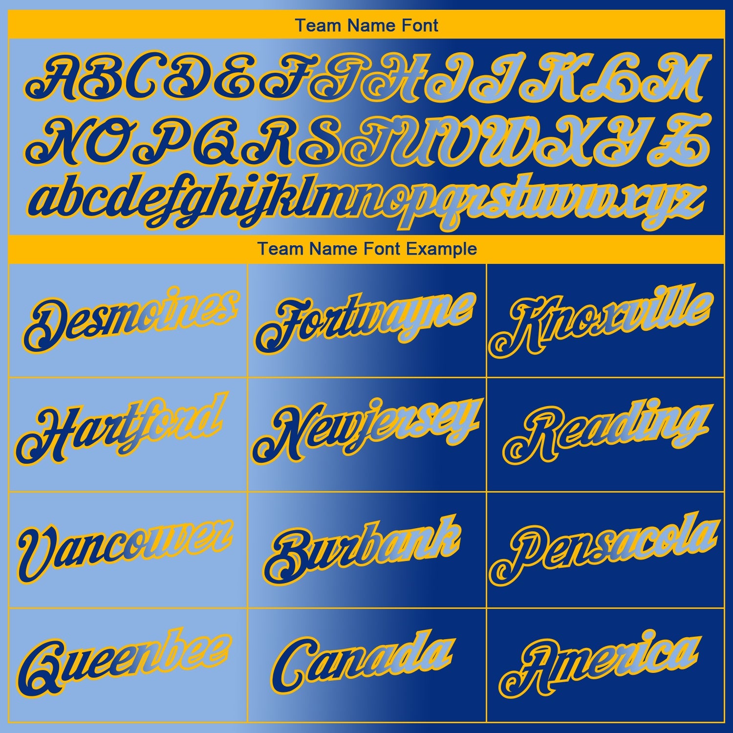Custom Royal Light Blue-Gold Gradient Fashion Performance T-Shirt view 3