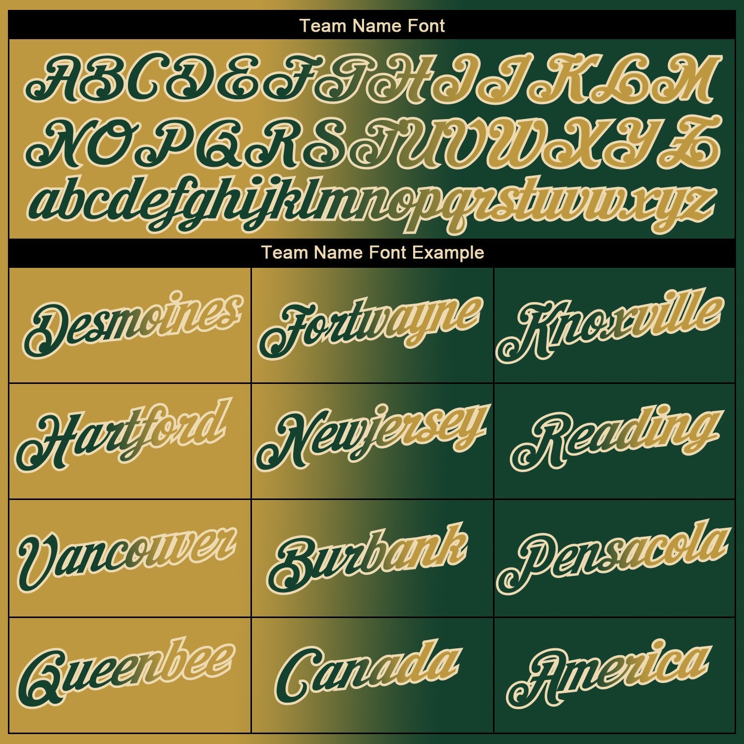 Custom Green Old Gold-Cream Gradient Fashion Performance T-Shirt view 3