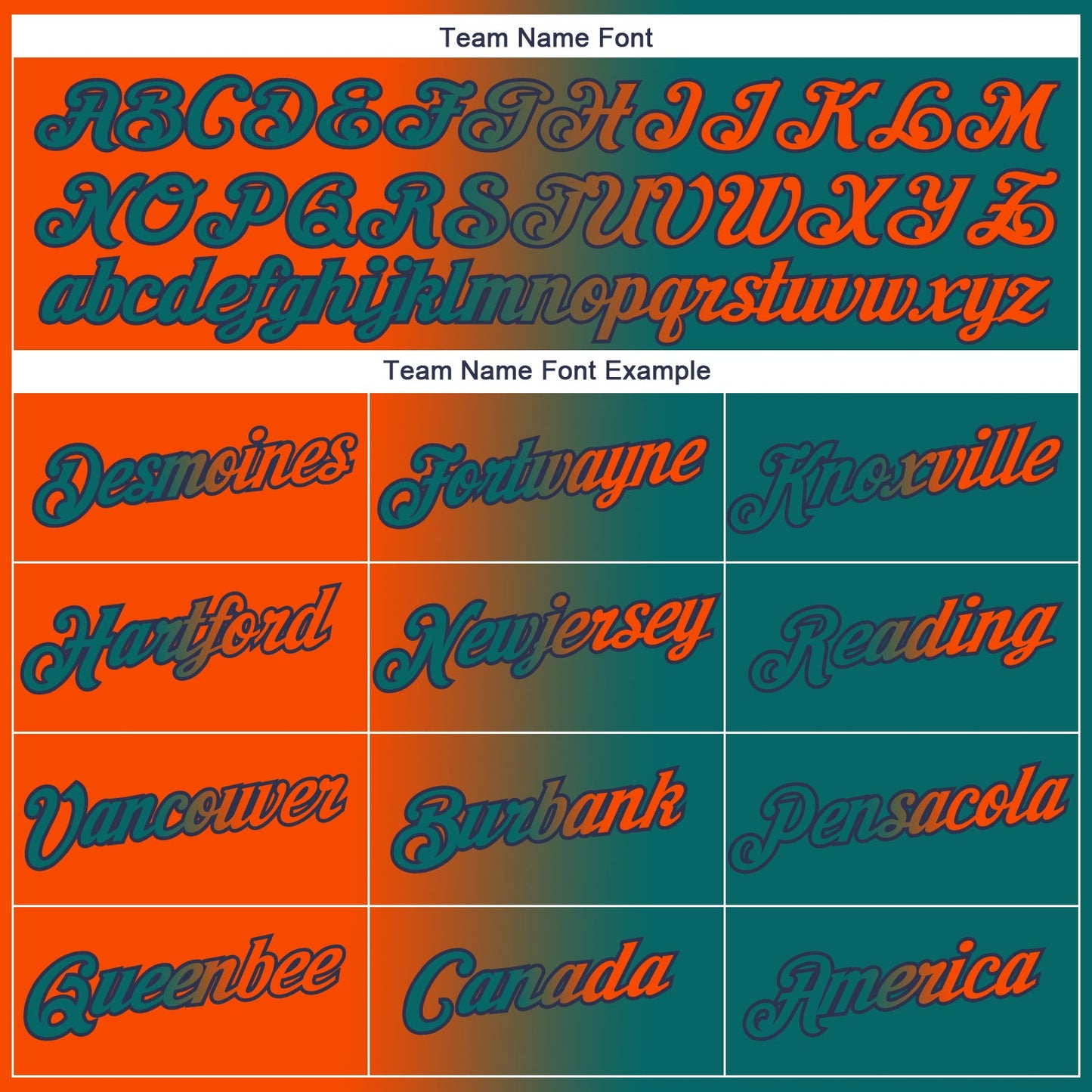 Custom Teal Orange-Navy Gradient Fashion Performance T-Shirt view 3