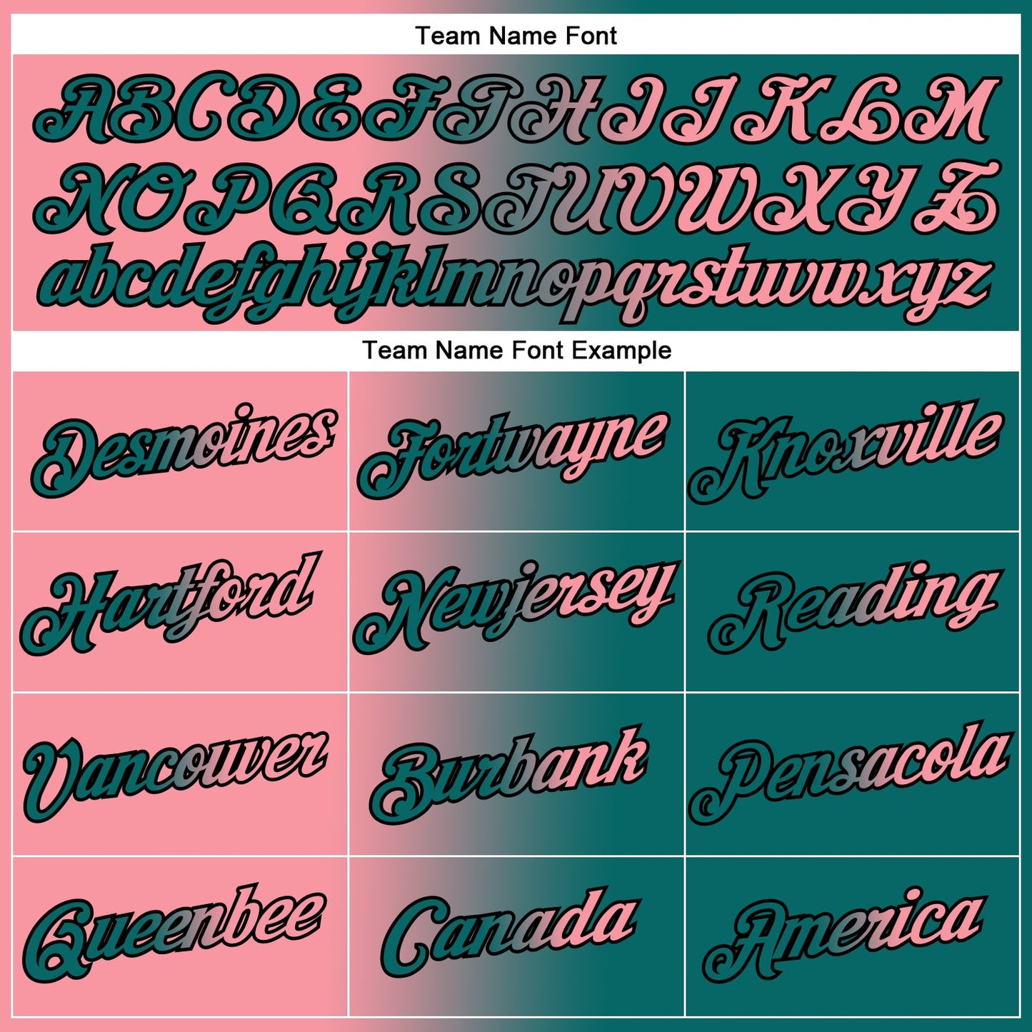 Custom Teal Medium Pink-Black Gradient Fashion Performance T-Shirt view 3