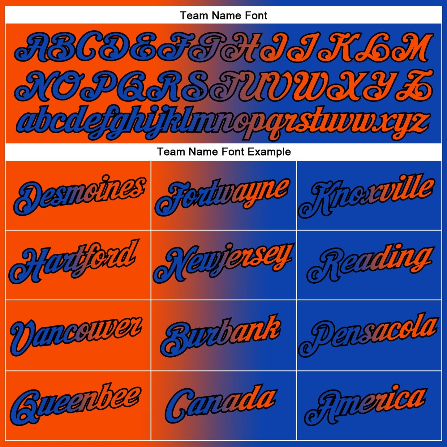 Custom Thunder Blue Orange-Black Gradient Fashion Performance T-Shirt view 3