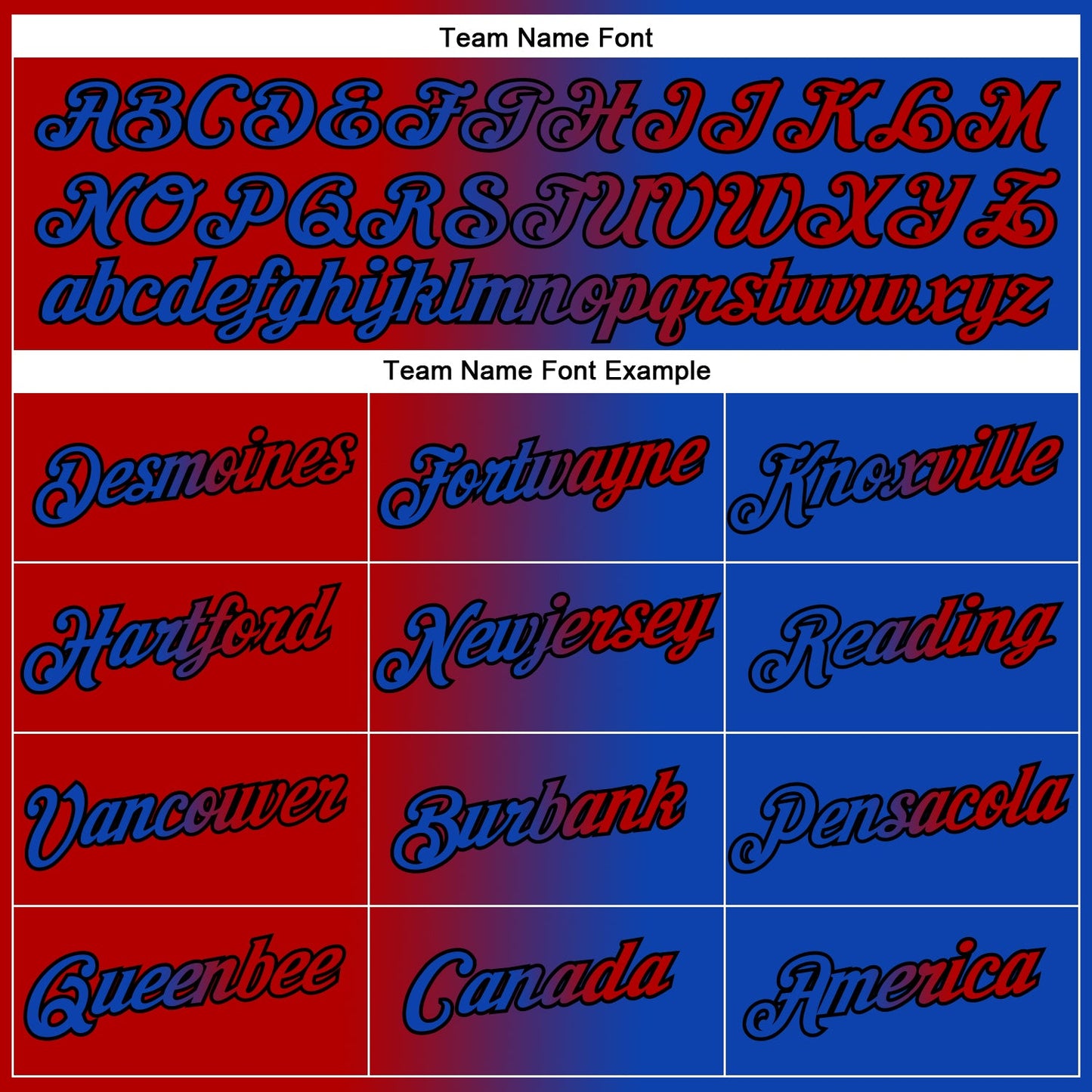 Custom Thunder Blue Red-Black Gradient Fashion Performance T-Shirt view 3