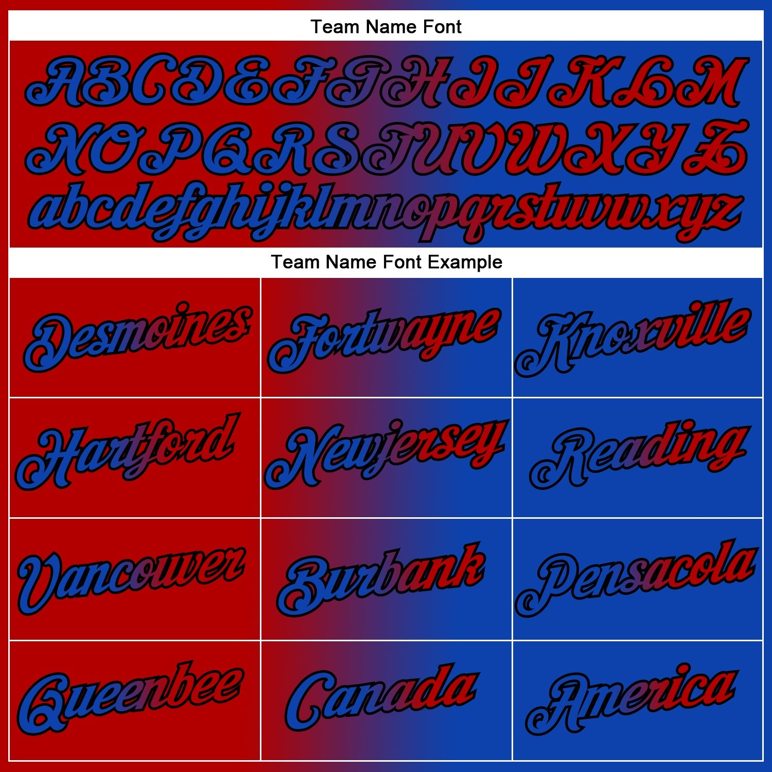 Custom Thunder Blue Red-Black Gradient Fashion Performance T-Shirt view 3