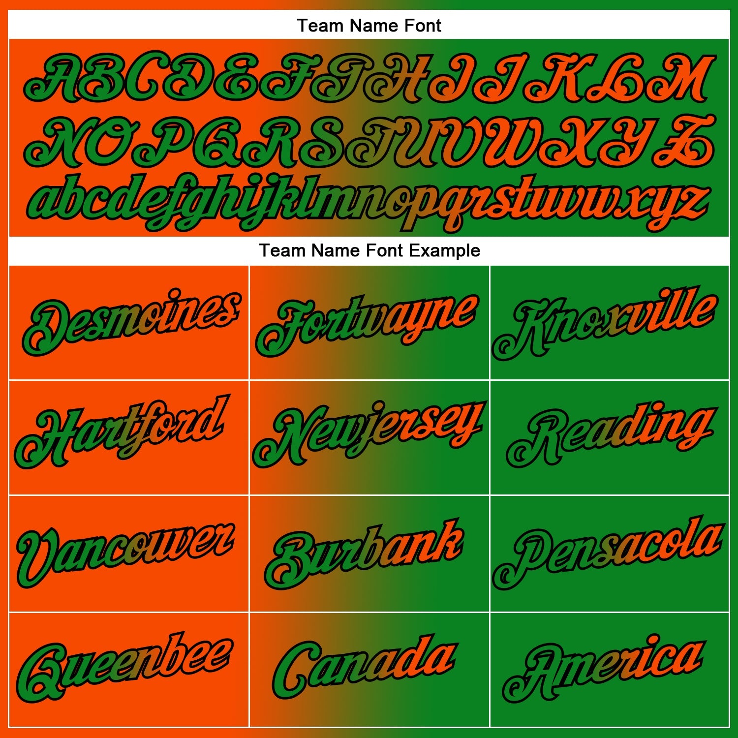 Custom Grass Green Orange-Black Gradient Fashion Performance T-Shirt view 3