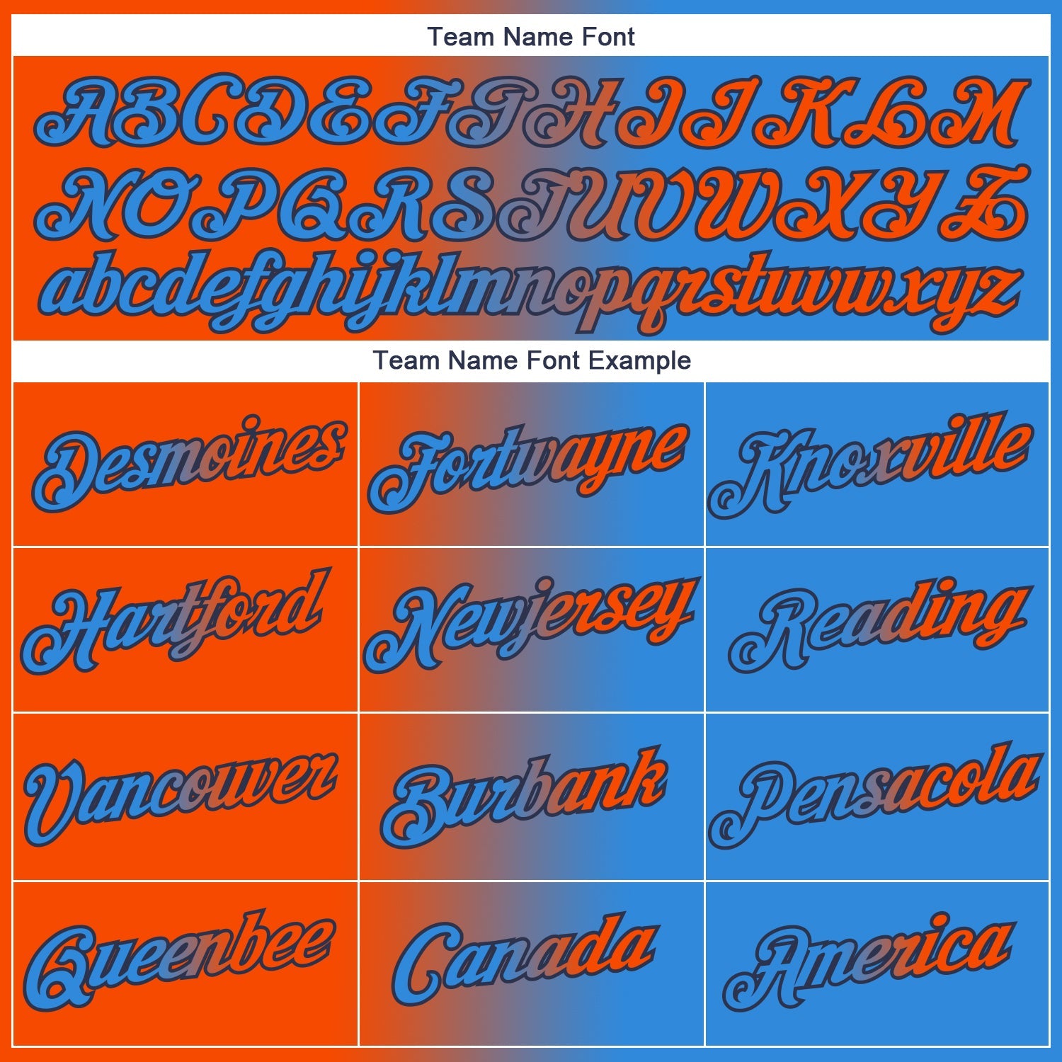 Custom Powder Blue Orange-Navy Gradient Fashion Performance T-Shirt view 3