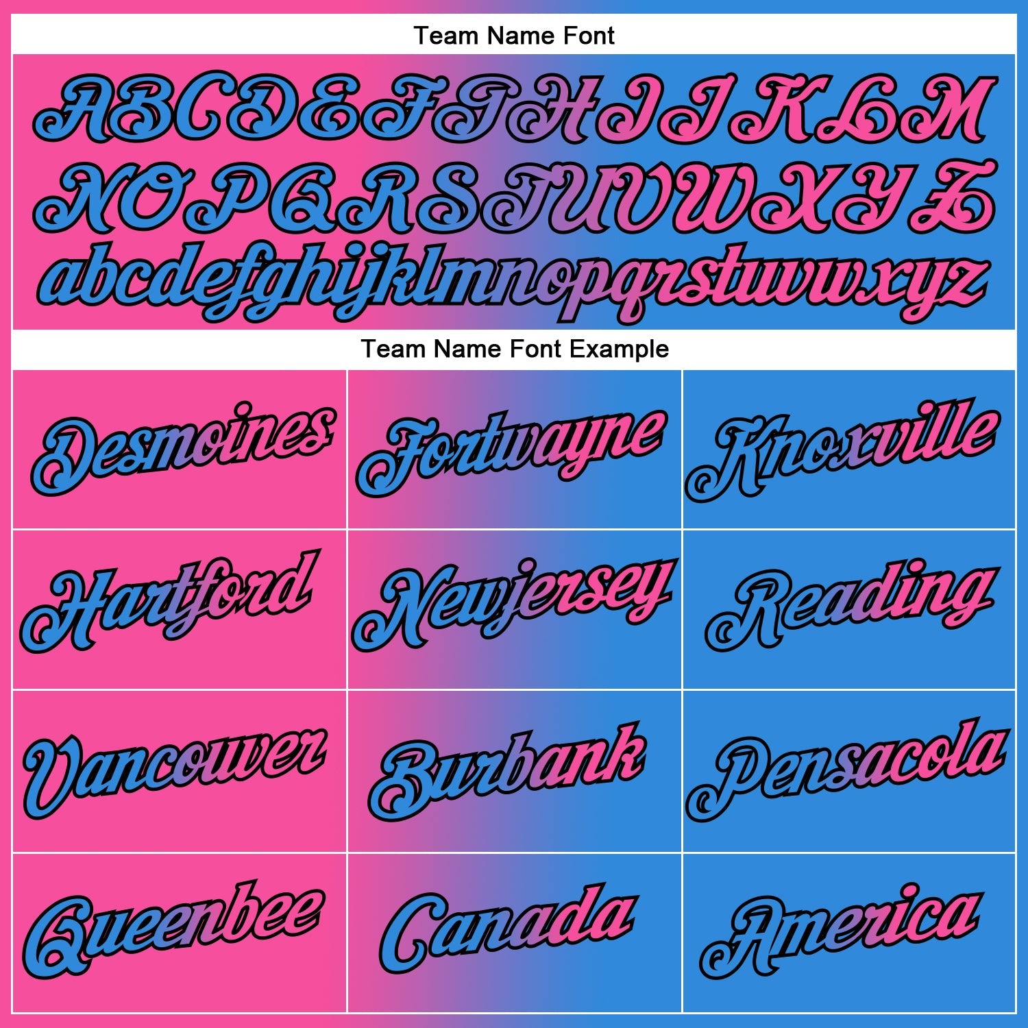 Custom Powder Blue Pink-Black Gradient Fashion Performance T-Shirt view 3