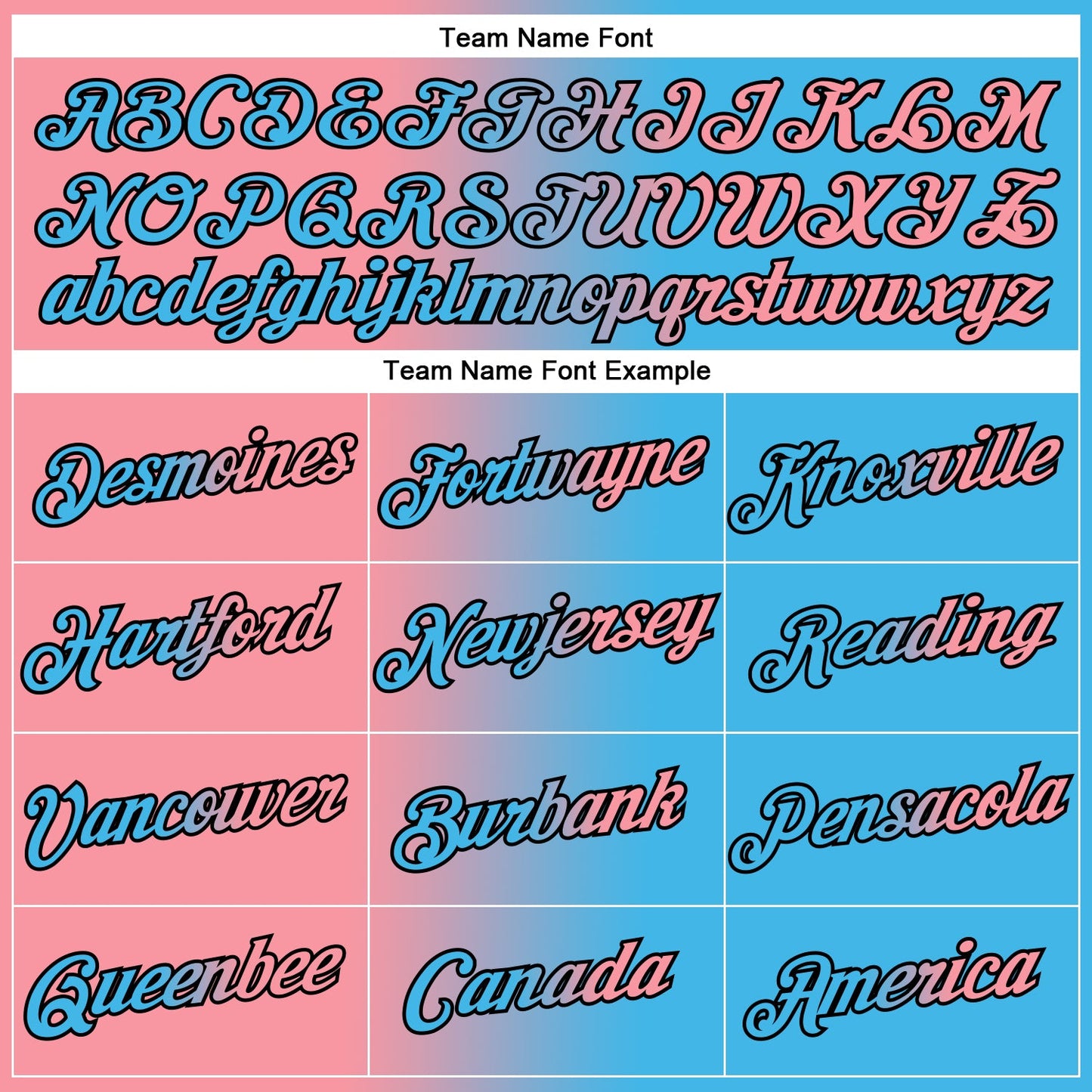 Custom Sky Blue Medium Pink-Black Gradient Fashion Performance T-Shirt view 3