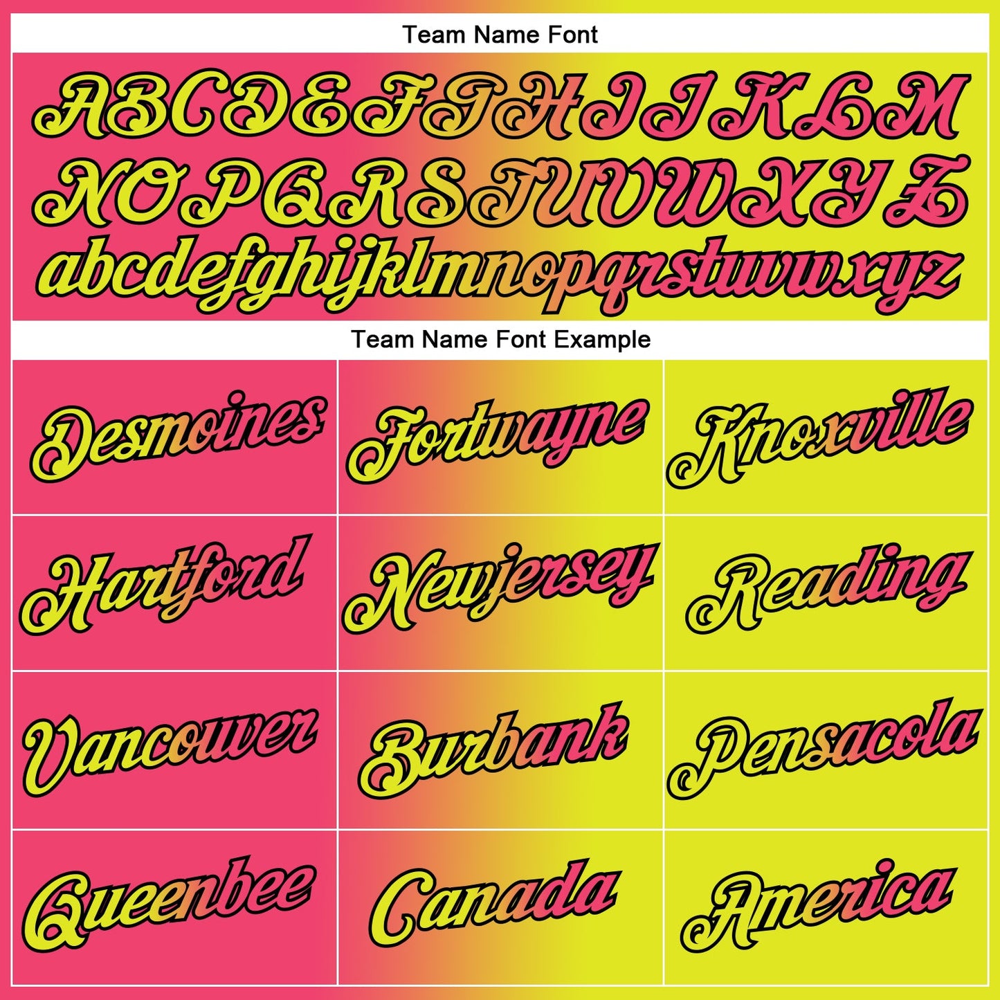 Custom Neon Yellow Neon Pink-Black Gradient Fashion Performance T-Shirt view 3