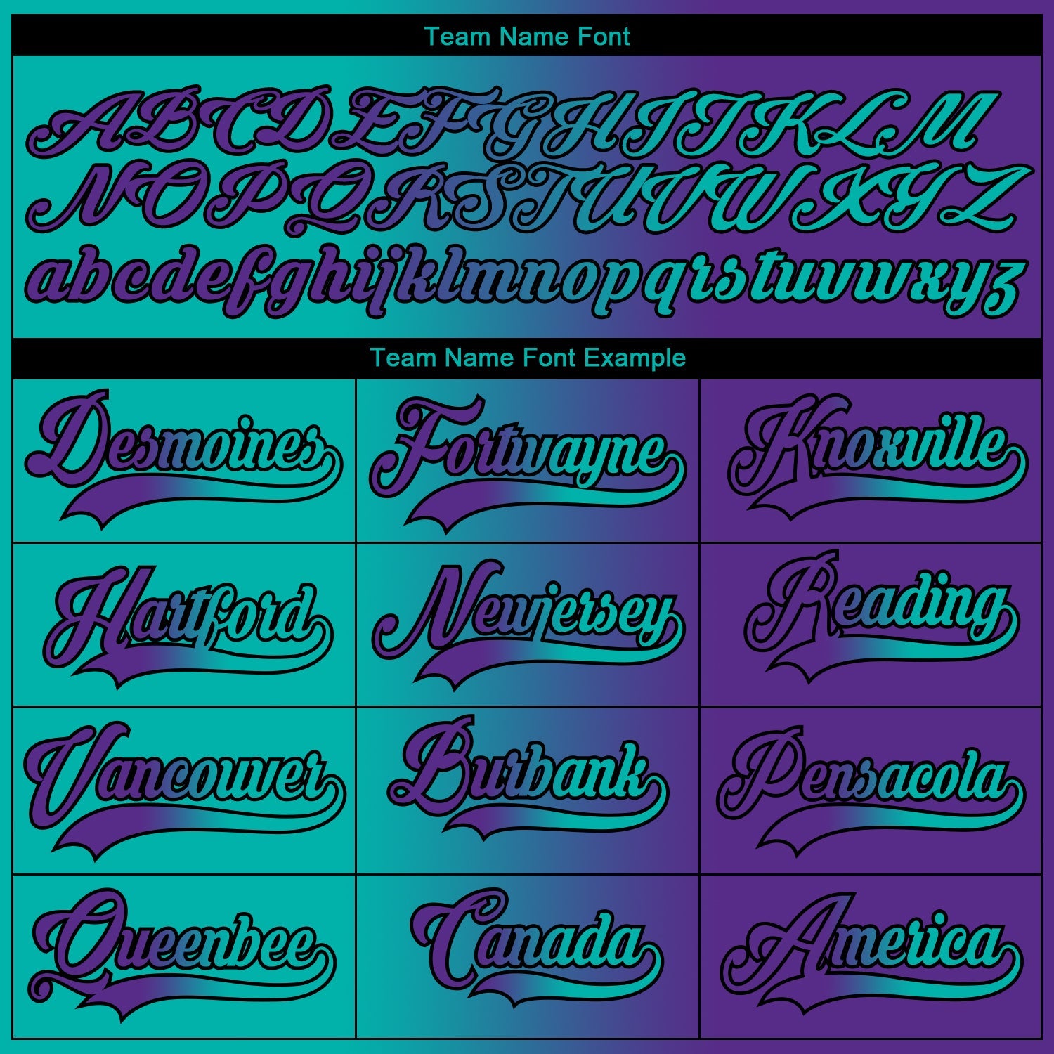 Custom Purple Aqua-Black Gradient Fashion Hockey Lace Neck Jersey view 6