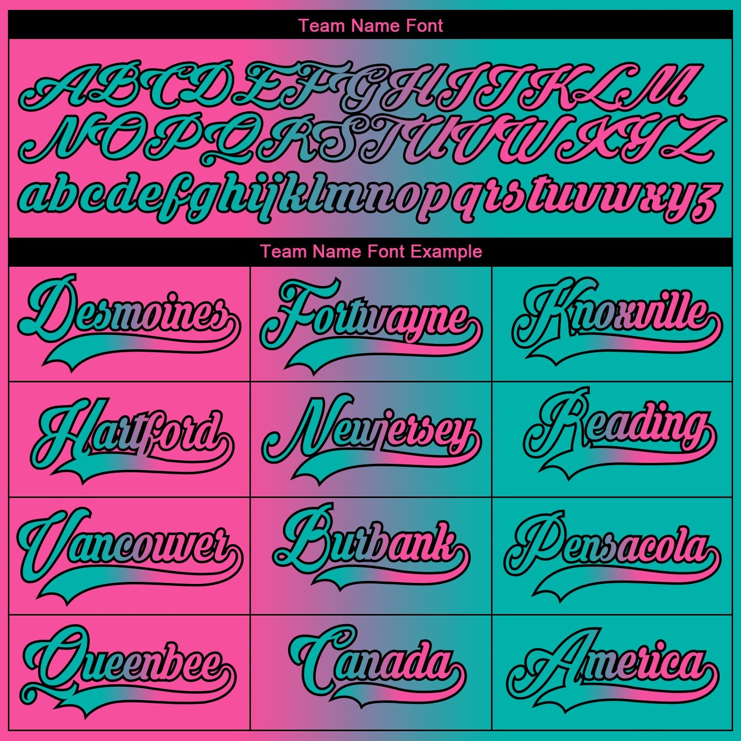 Custom Aqua Pink-Black Gradient Fashion Hockey Lace Neck Jersey view 6