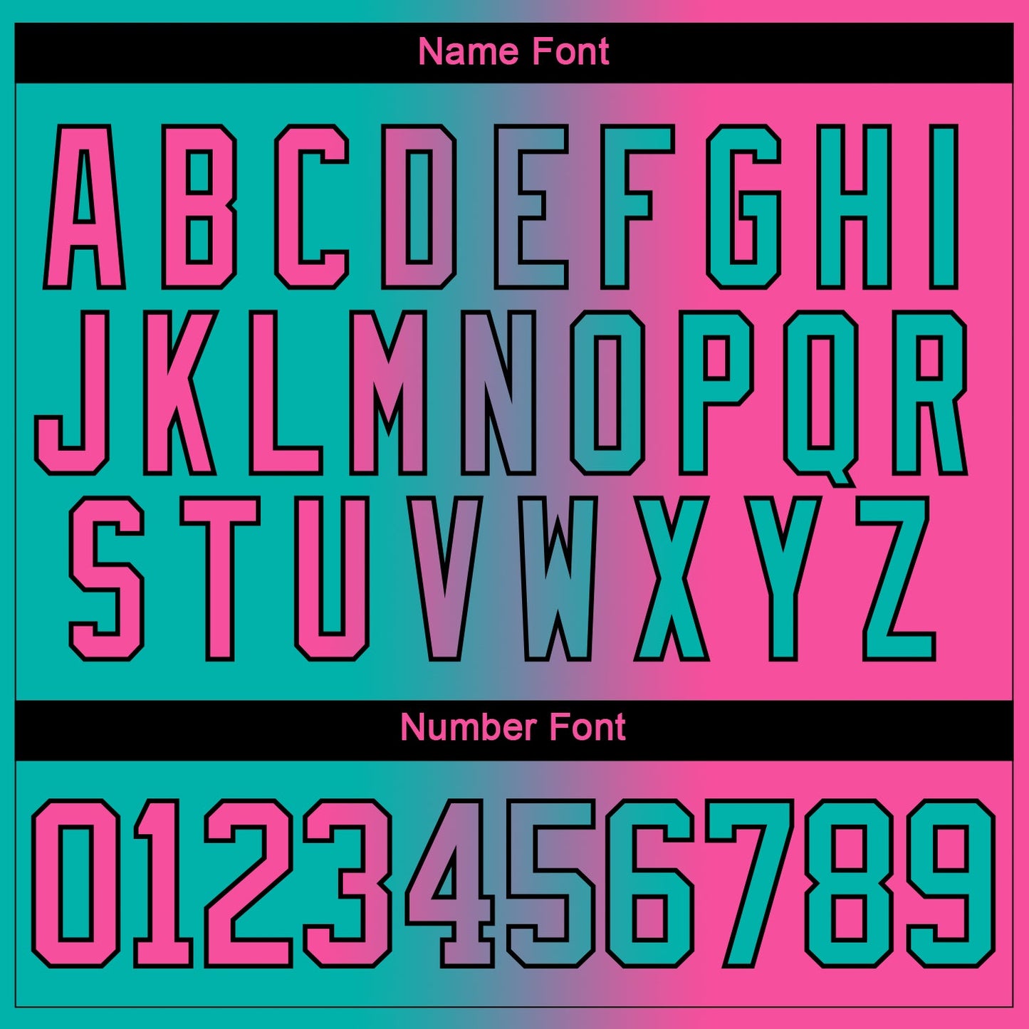 Custom Aqua Pink-Black Gradient Fashion Hockey Lace Neck Jersey view 7