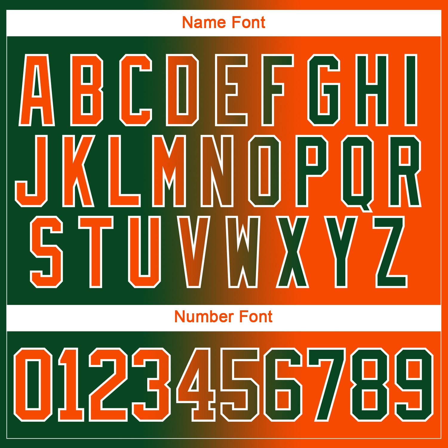 Custom Green Orange-White Gradient Fashion Hockey Lace Neck Jersey view 6