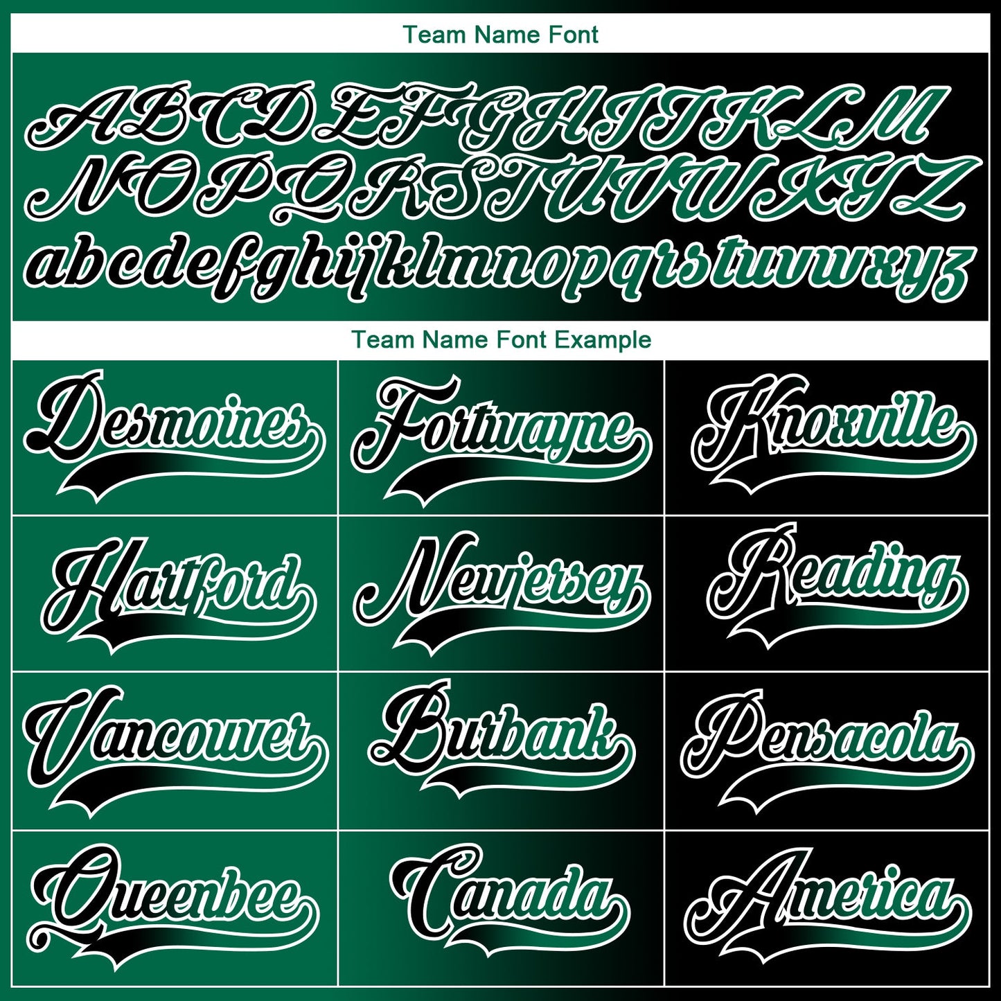 Custom Black Kelly Green-White Gradient Fashion Hockey Lace Neck Jersey view 6