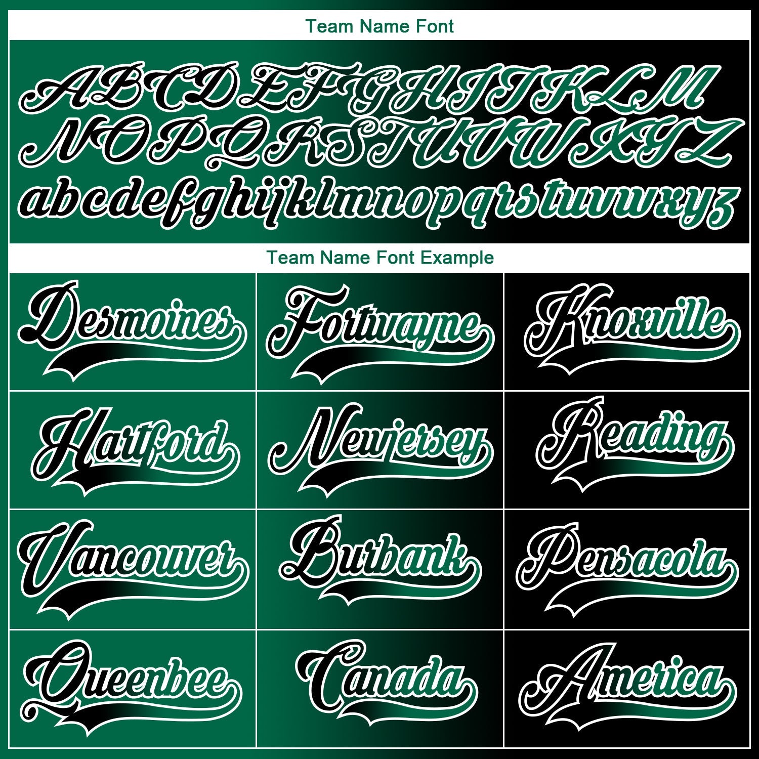 Custom Black Kelly Green-White Gradient Fashion Hockey Lace Neck Jersey view 6
