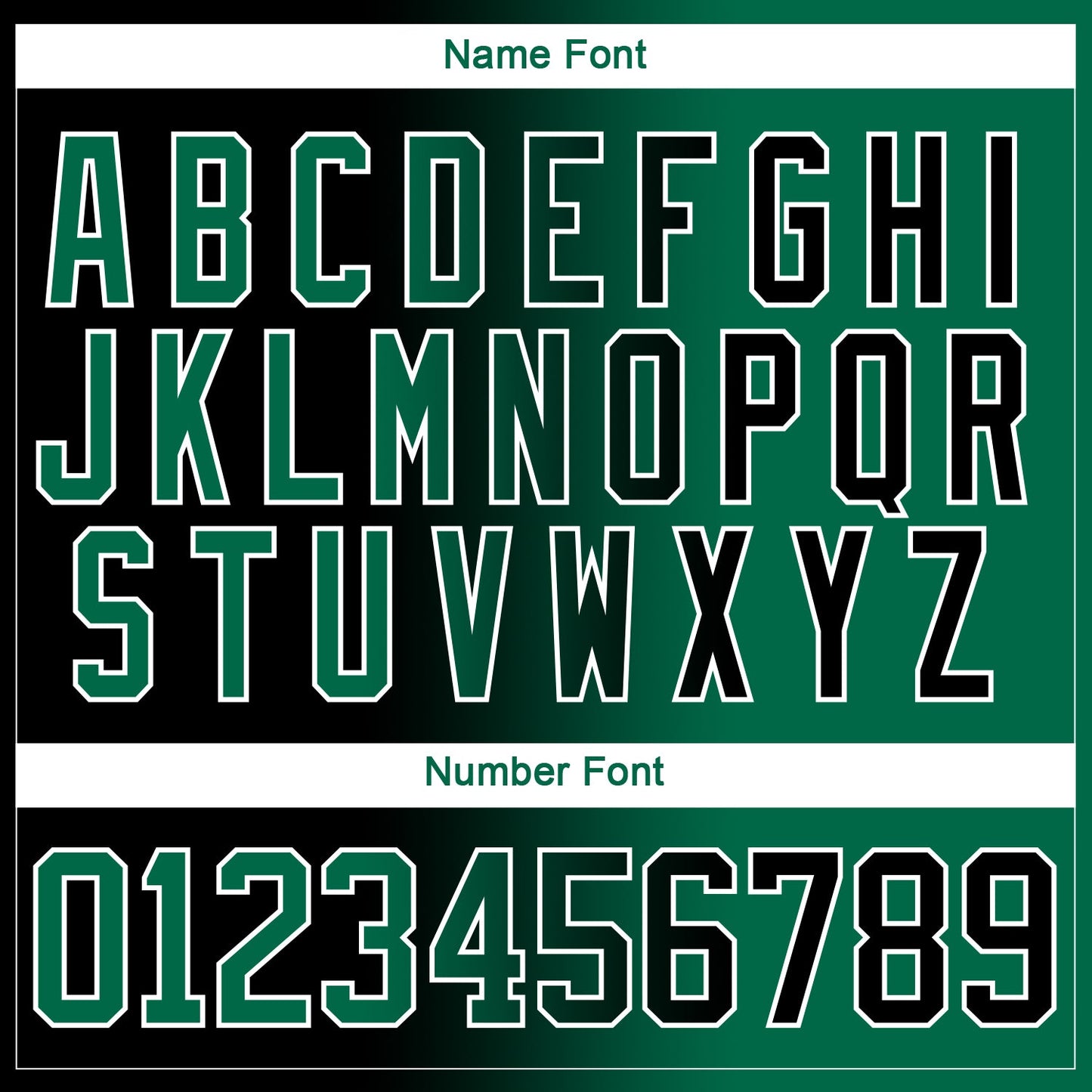 Custom Black Kelly Green-White Gradient Fashion Hockey Lace Neck Jersey view 7