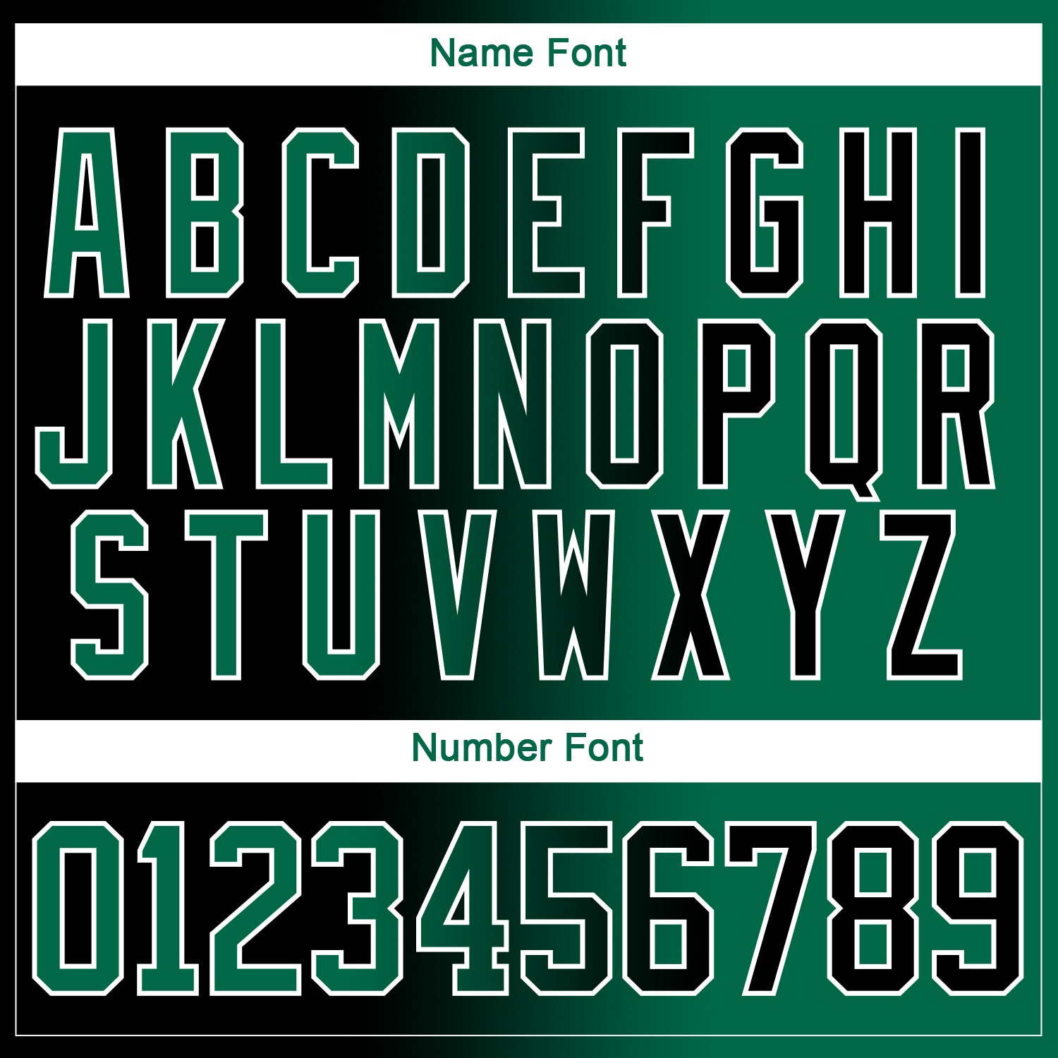 Custom Black Kelly Green-White Gradient Fashion Hockey Lace Neck Jersey view 7
