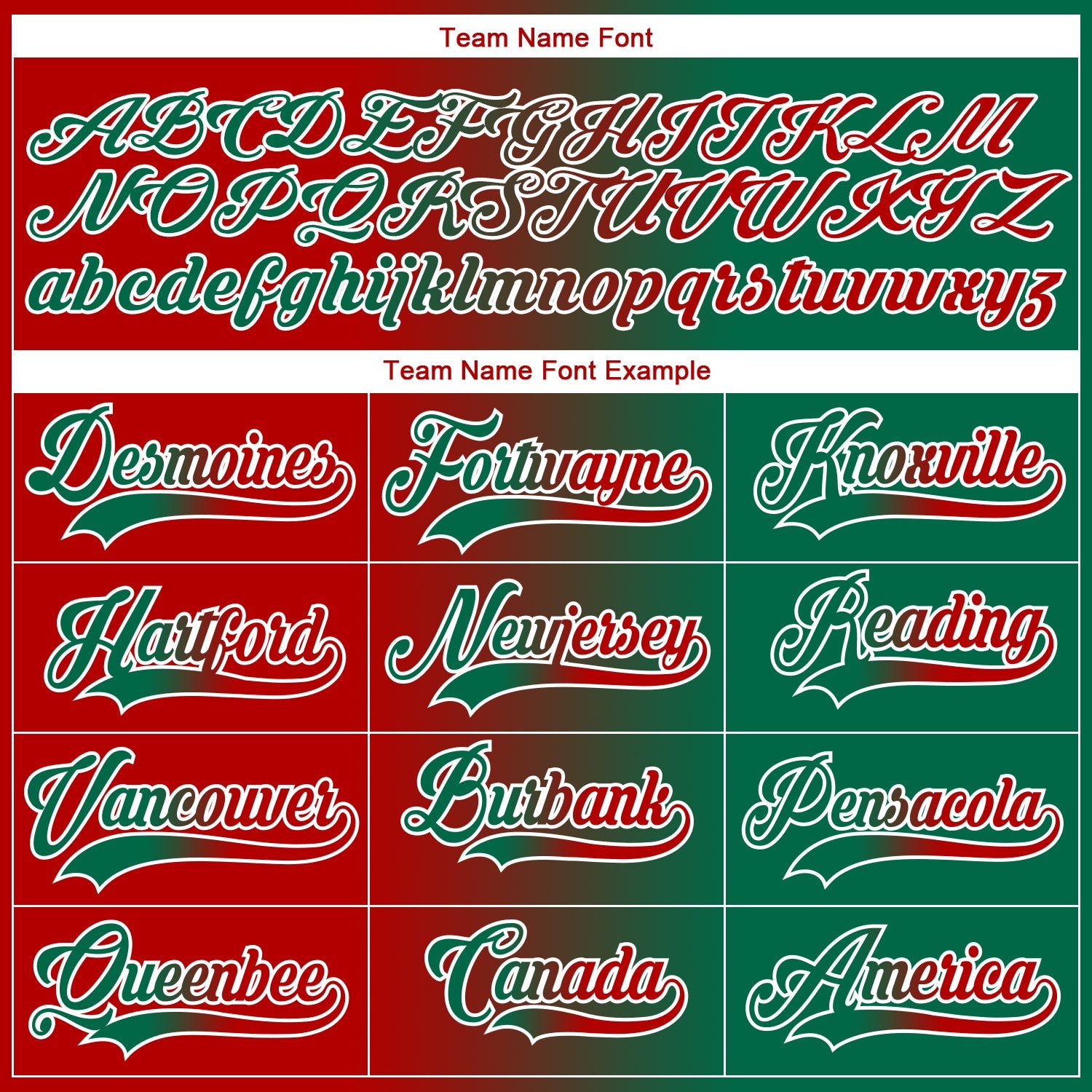 Custom Kelly Green Red-White Gradient Fashion Hockey Lace Neck Jersey view 6