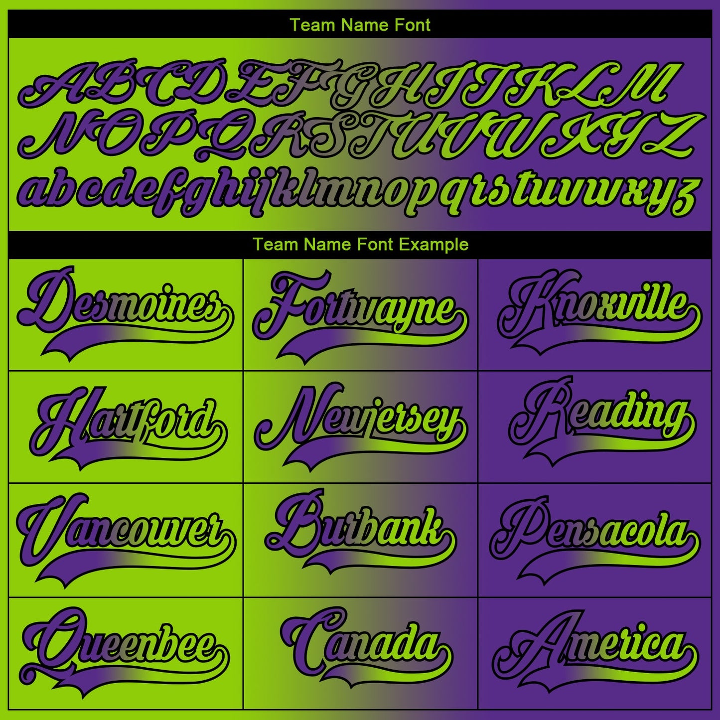 Custom Purple Neon Green-Black Gradient Fashion Hockey Lace Neck Jersey view 6