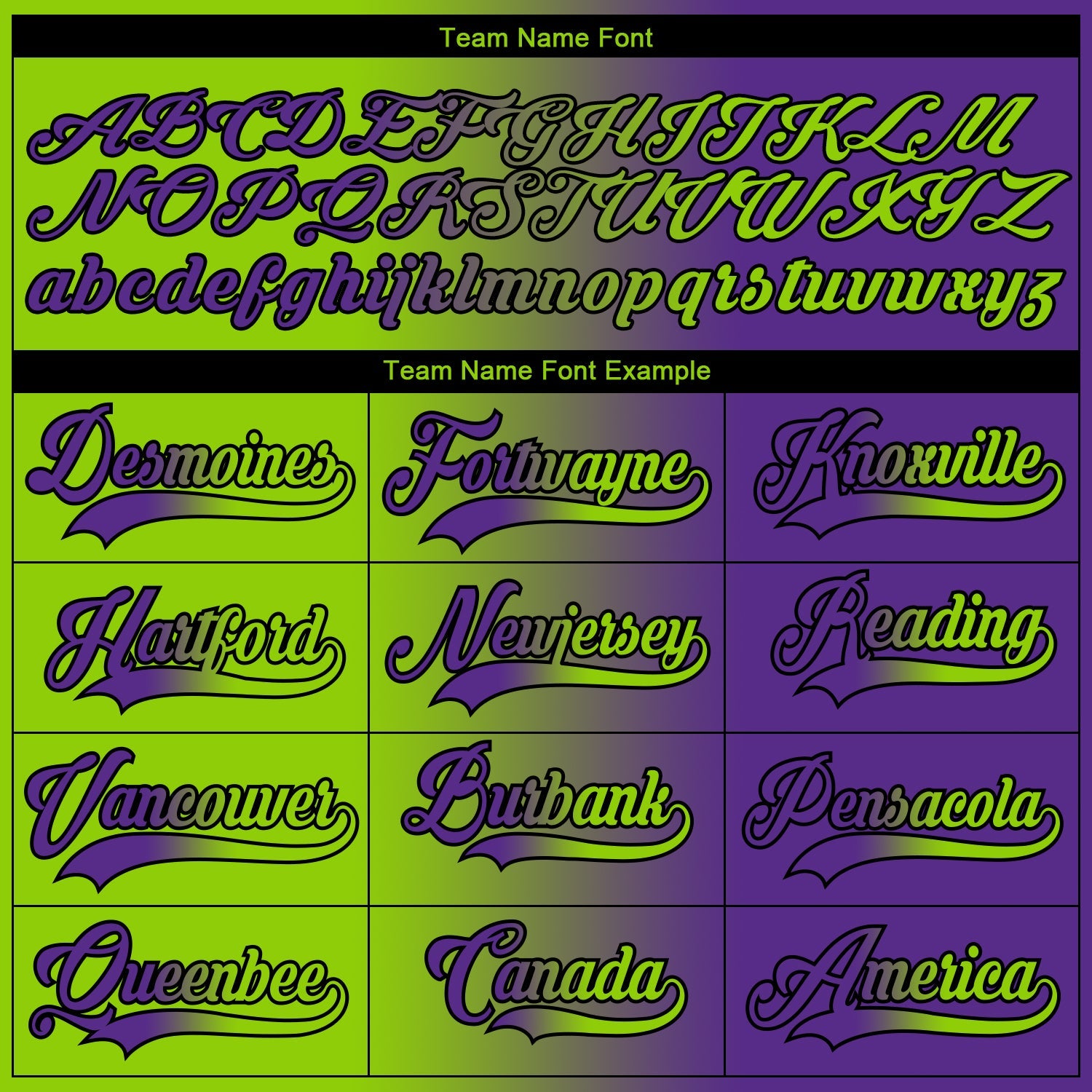 Custom Purple Neon Green-Black Gradient Fashion Hockey Lace Neck Jersey view 6