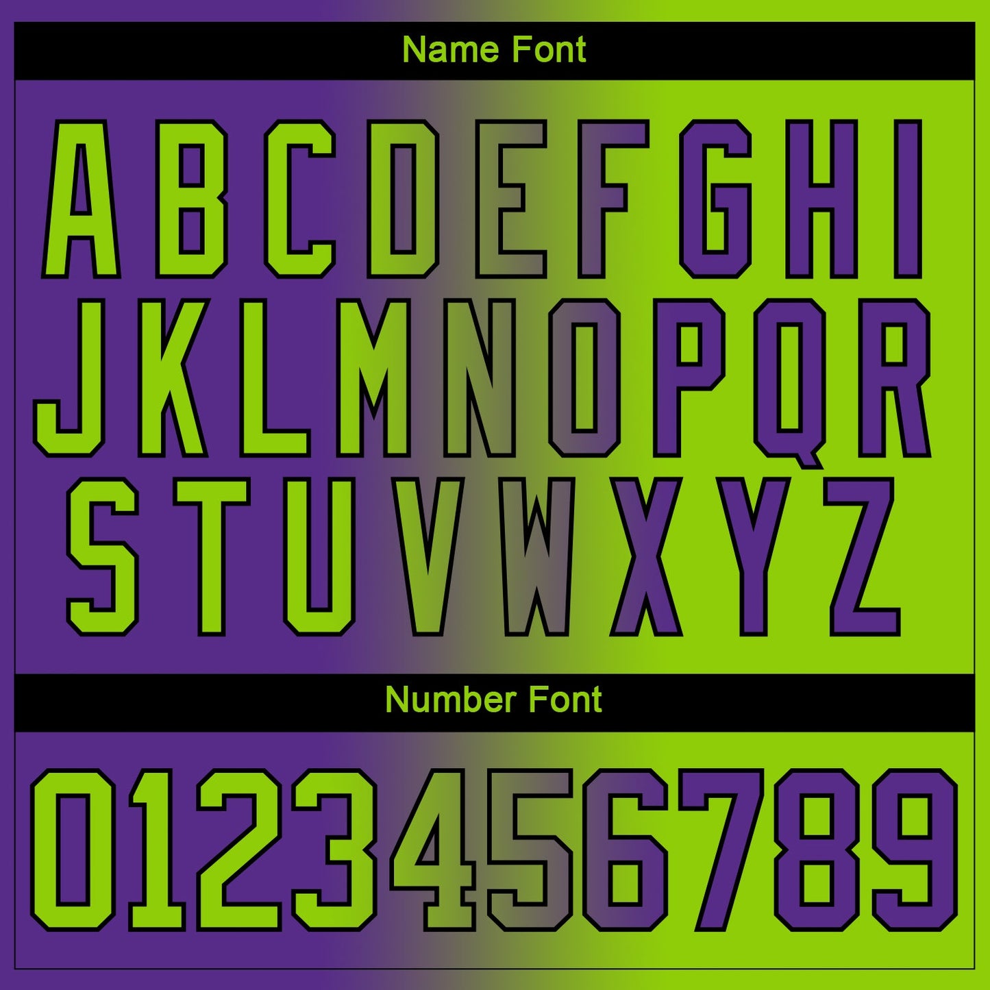Custom Purple Neon Green-Black Gradient Fashion Hockey Lace Neck Jersey view 7