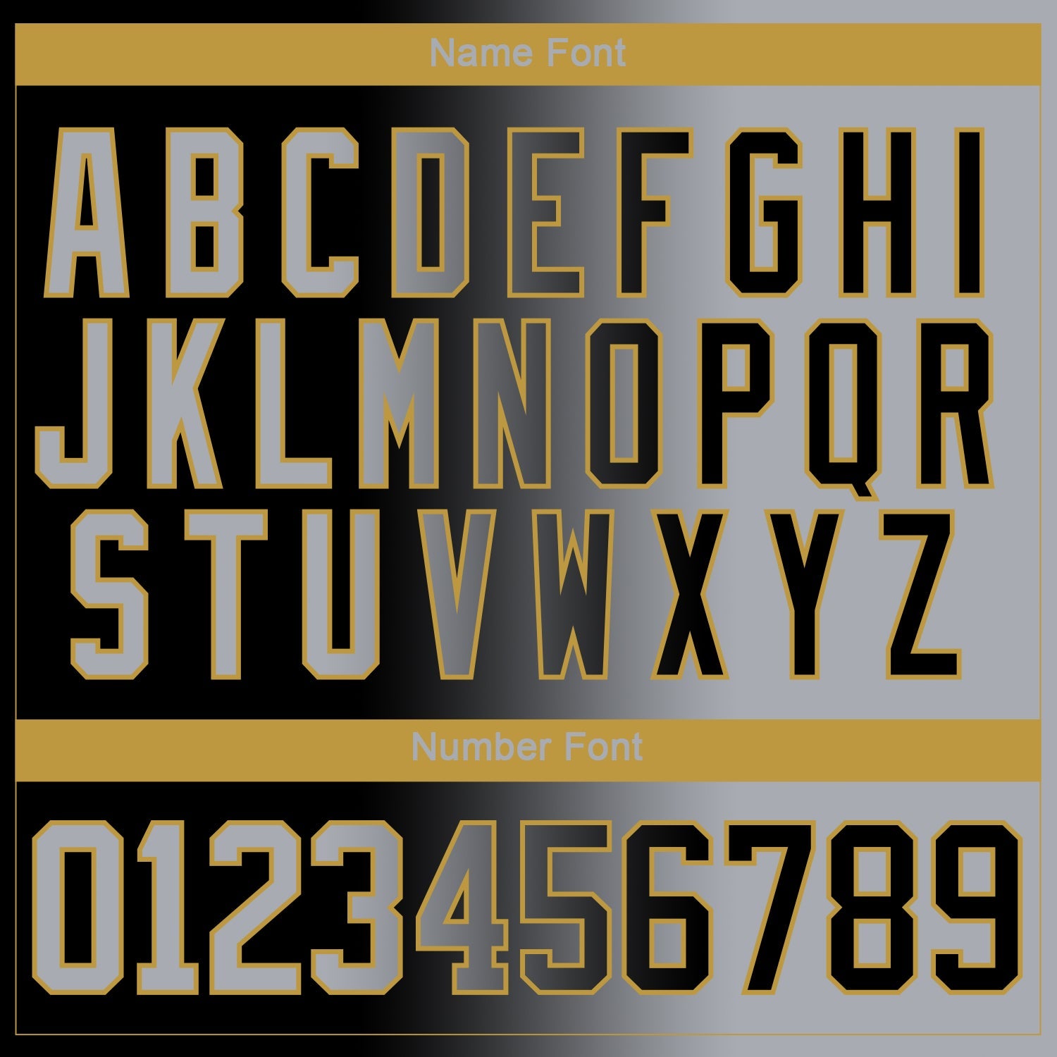 Custom Black Gray-Old Gold Gradient Fashion Hockey Lace Neck Jersey view 7