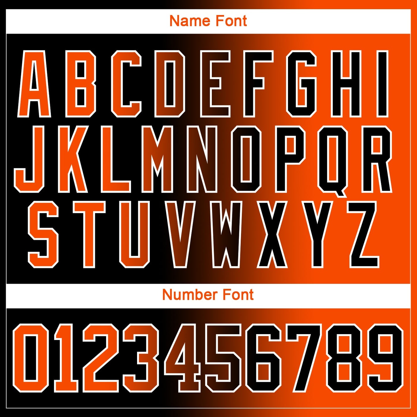 Custom Black Orange-White Gradient Fashion Hockey Lace Neck Jersey view 7