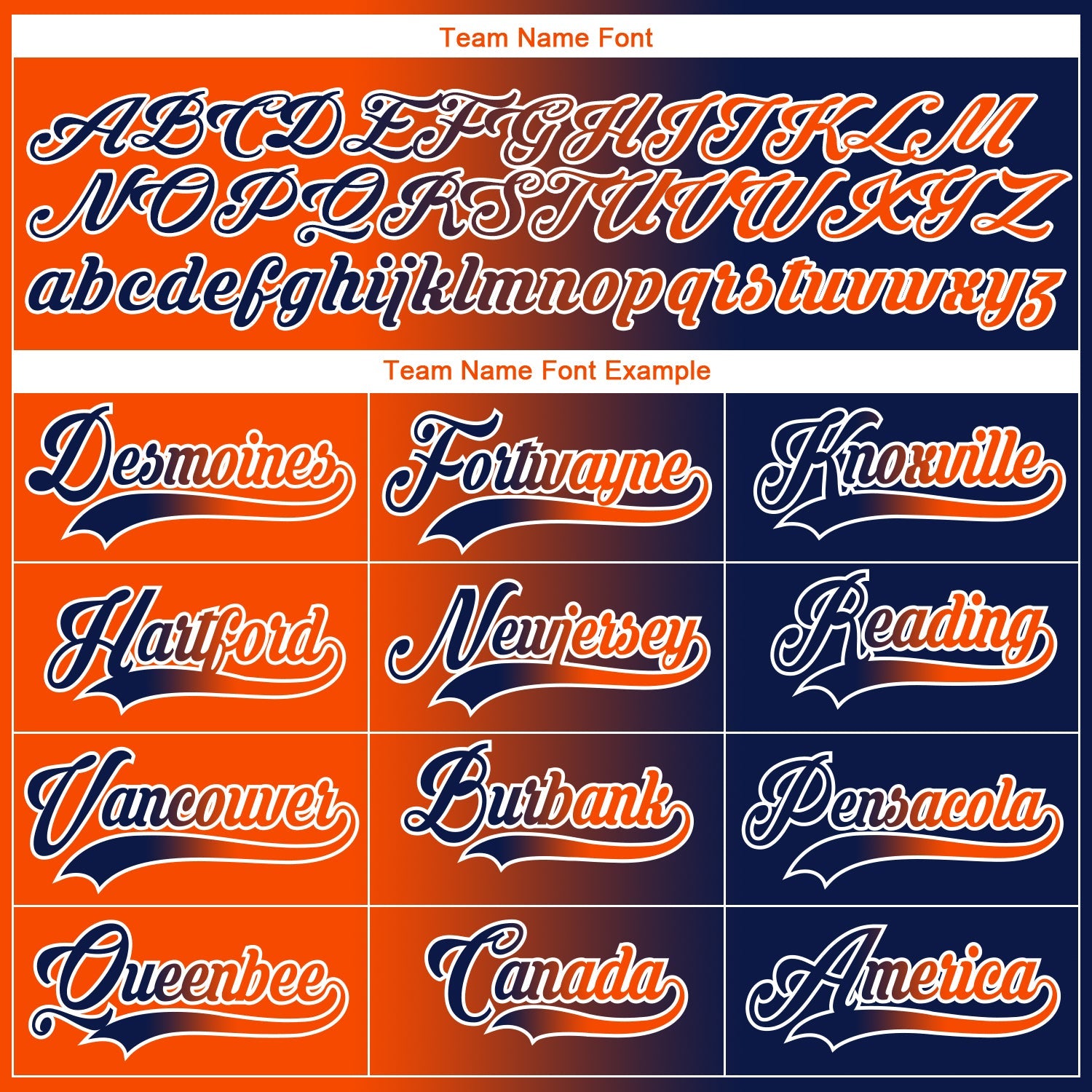 Custom Navy Orange-White Gradient Fashion Hockey Lace Neck Jersey view 6