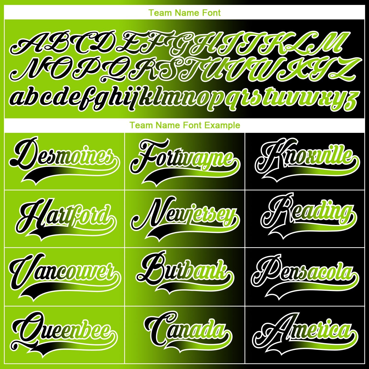 Custom Black Neon Green-White Gradient Fashion Hockey Lace Neck Jersey view 6