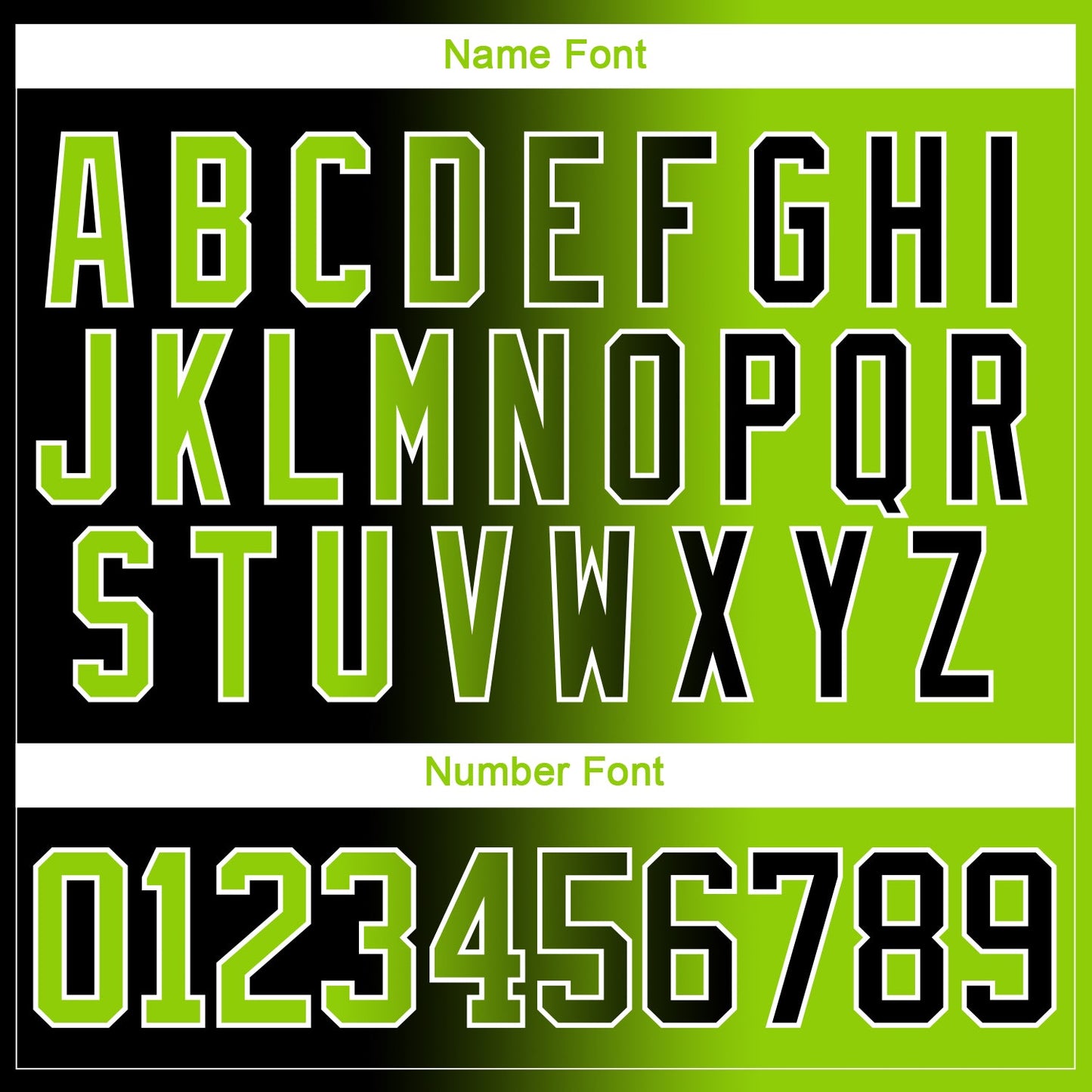 Custom Black Neon Green-White Gradient Fashion Hockey Lace Neck Jersey view 7