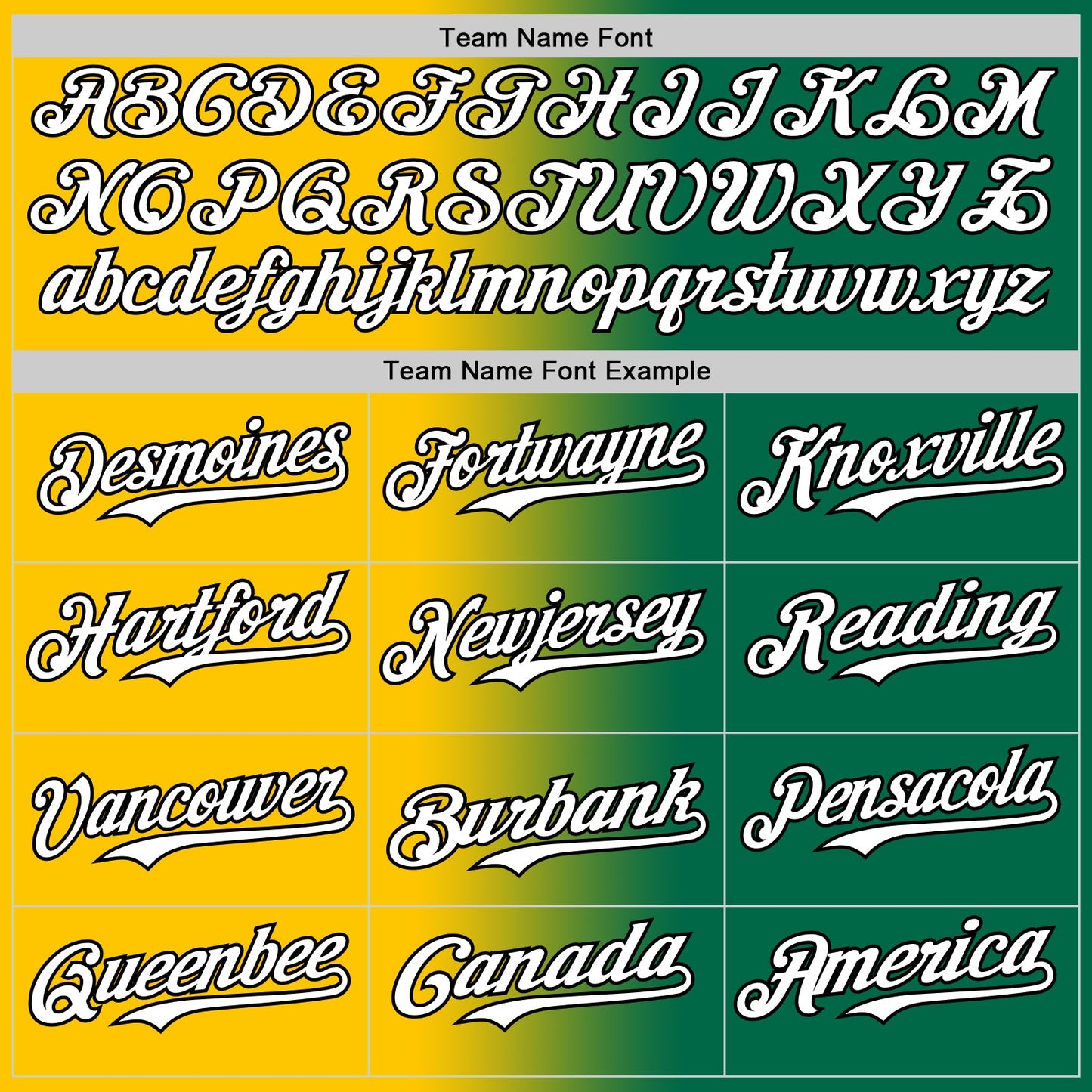 Custom Kelly Green White Yellow-Black Authentic Gradient Fashion Baseball Jersey view 4