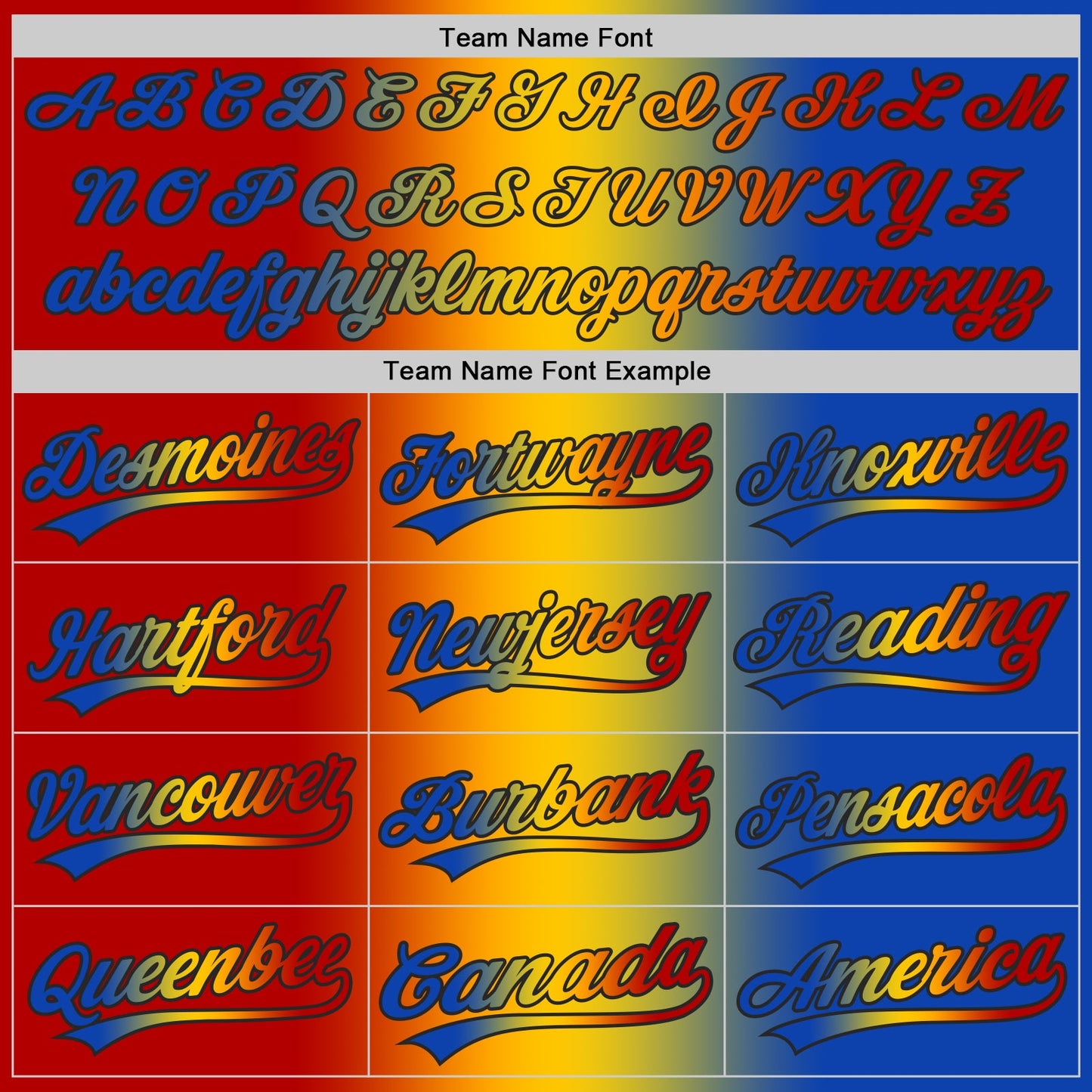 Custom Thunder Blue Red Yellow-Black Authentic Gradient Fashion Baseball Jersey view 5