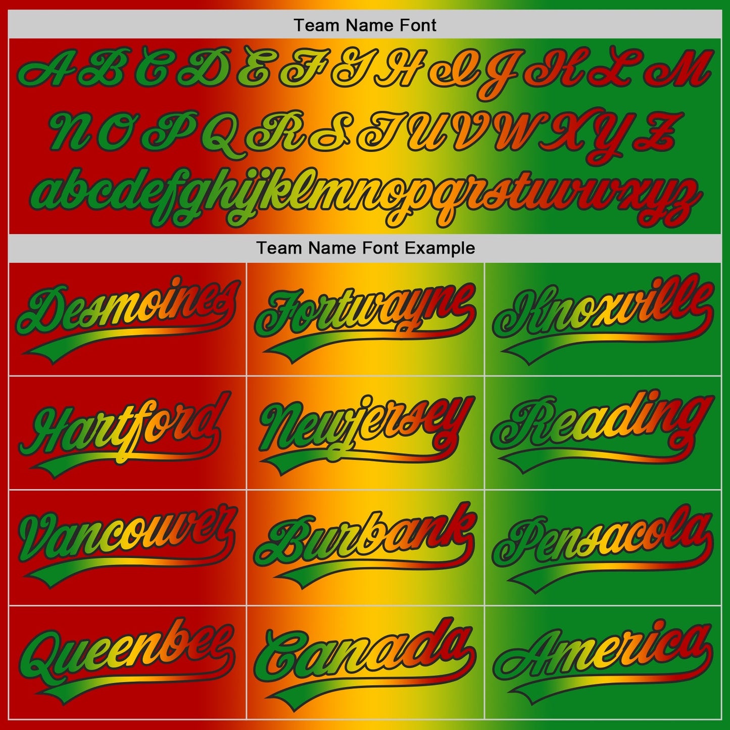 Custom Grass Green Red Yellow-Black Authentic Gradient Fashion Baseball Jersey view 5
