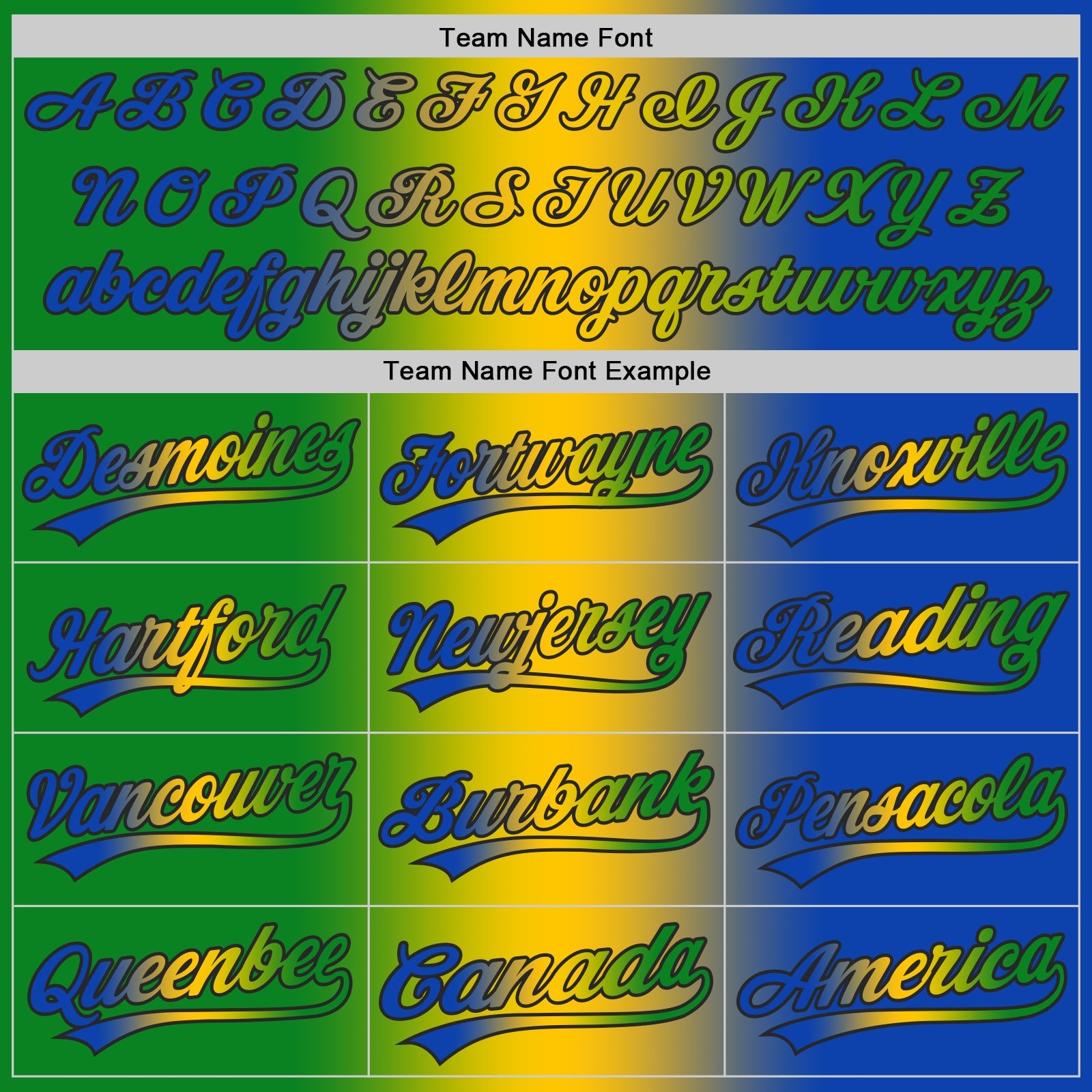 Custom Thunder Blue Grass Green Yellow-Black Authentic Gradient Fashion Baseball Jersey view 5