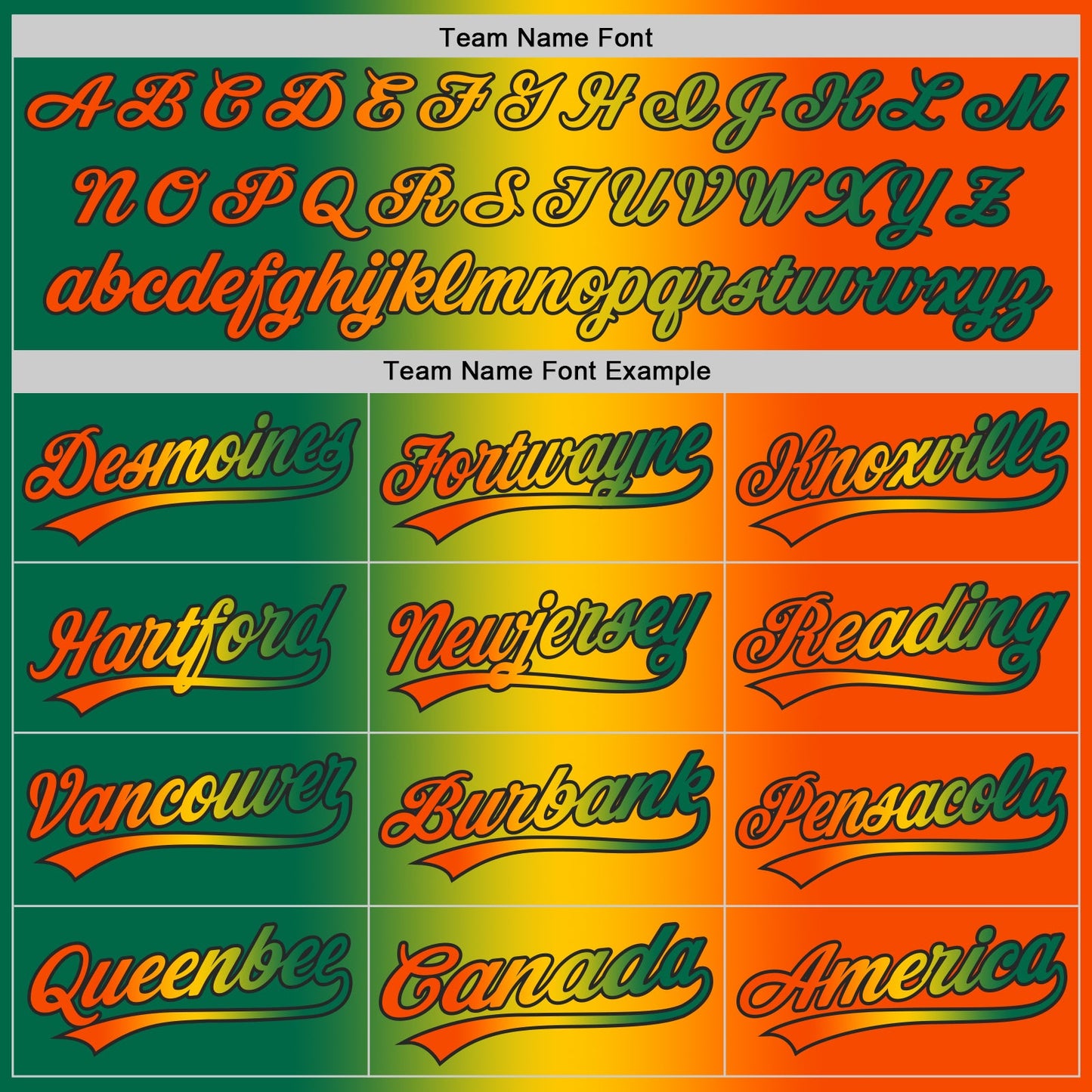Custom Orange Kelly Green Yellow-Black Authentic Gradient Fashion Baseball Jersey view 5