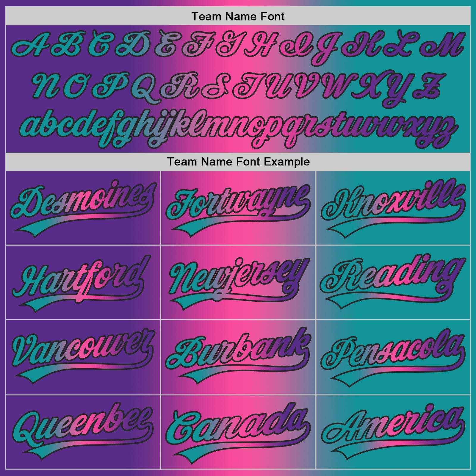 Custom Teal Purple Pink-Black Authentic Gradient Fashion Baseball Jersey view 5