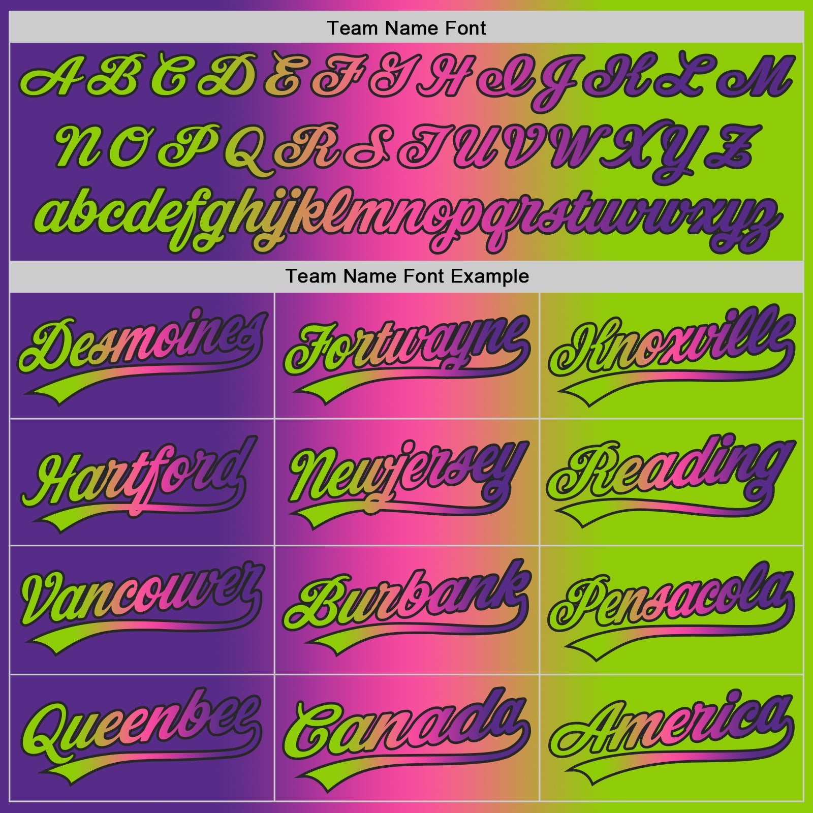 Custom Neon Green Purple Pink-Black Authentic Gradient Fashion Baseball Jersey view 5