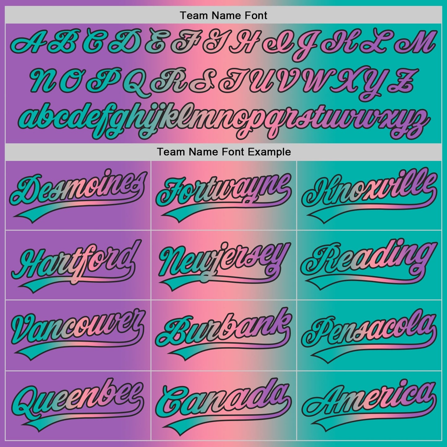 Custom Aqua Medium Purple Medium Pink-Black Authentic Gradient Fashion Baseball Jersey view 5