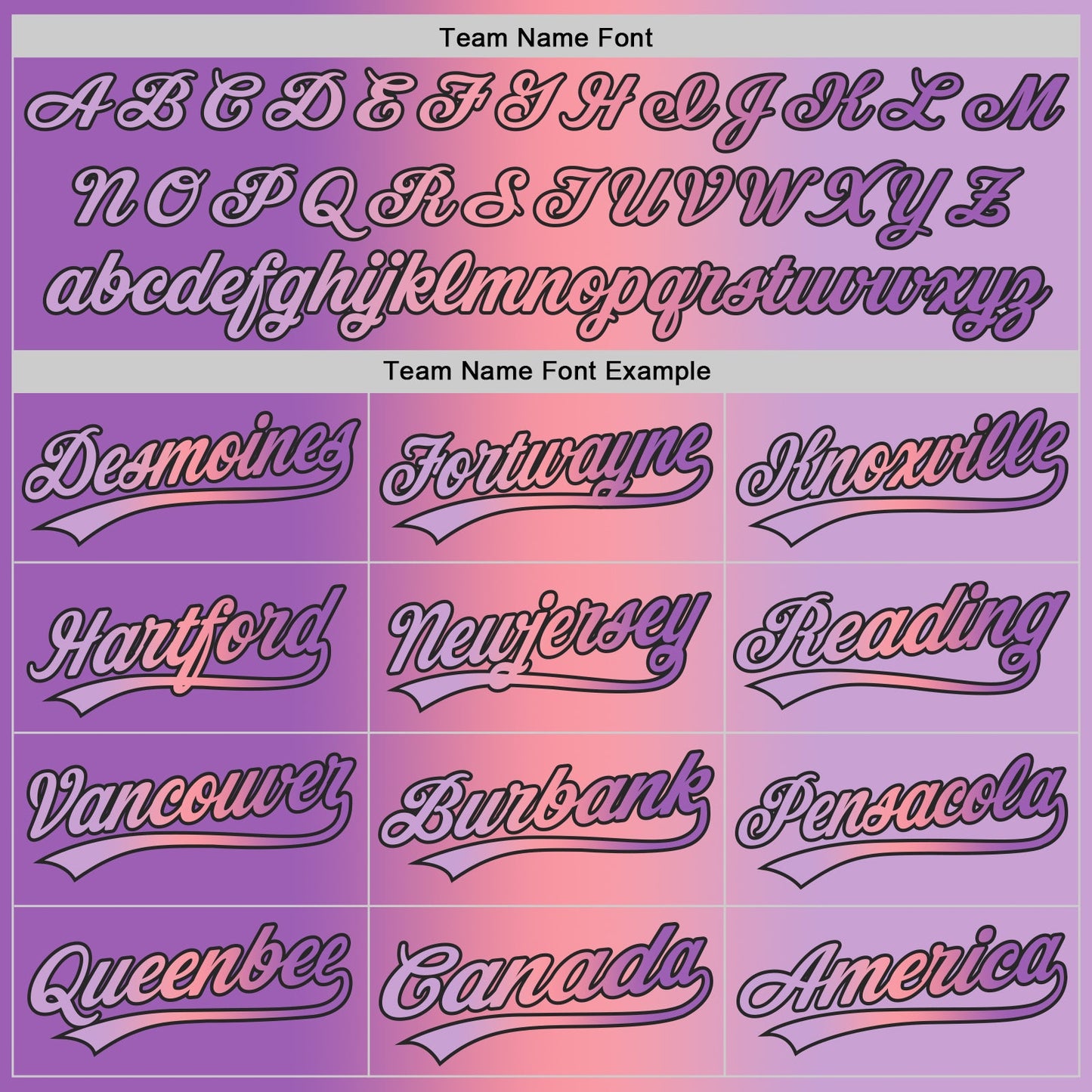 Custom Light Purple Medium Purple Medium Pink-Black Authentic Gradient Fashion Baseball Jersey view 5