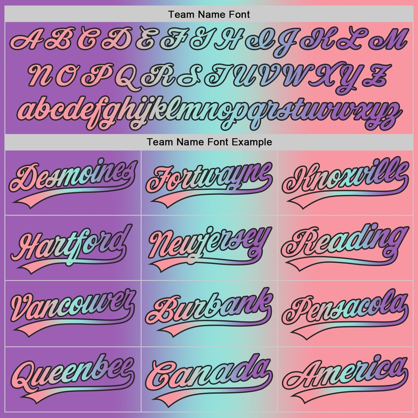 Custom Medium Pink Medium Purple Ice Blue-Black Authentic Gradient Fashion Baseball Jersey view 5