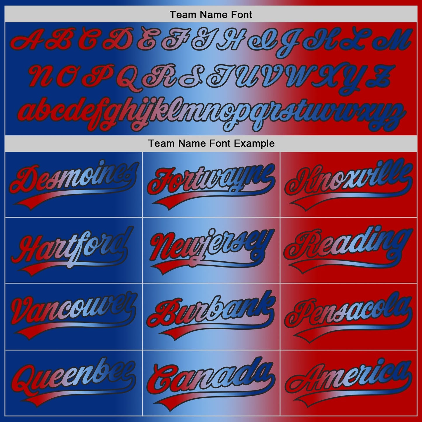 Custom Red Royal Light Blue-Black Authentic Gradient Fashion Baseball Jersey view 5