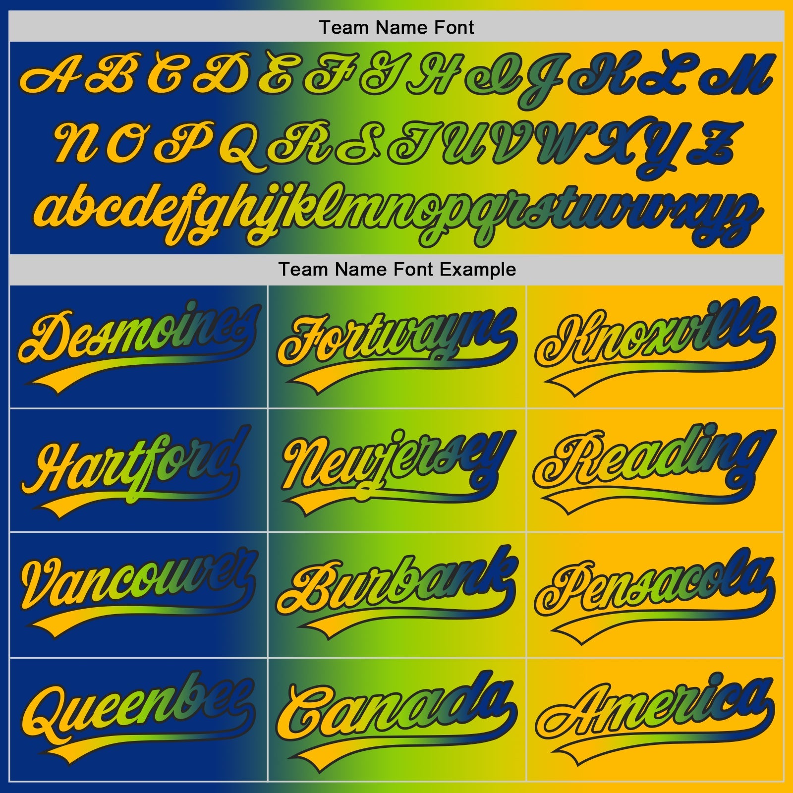 Custom Gold Royal Neon Green-Black Authentic Gradient Fashion Baseball Jersey view 5