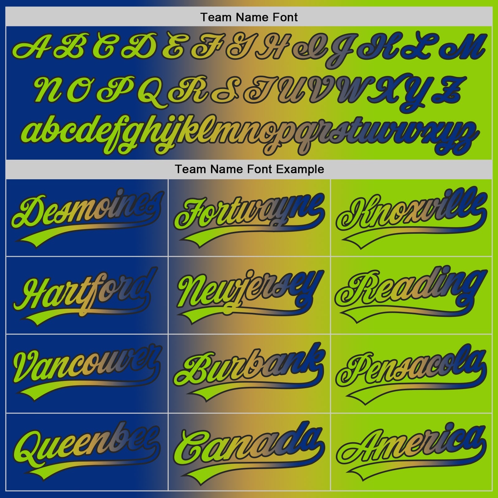 Custom Neon Green Royal Old Gold-Black Authentic Gradient Fashion Baseball Jersey view 5