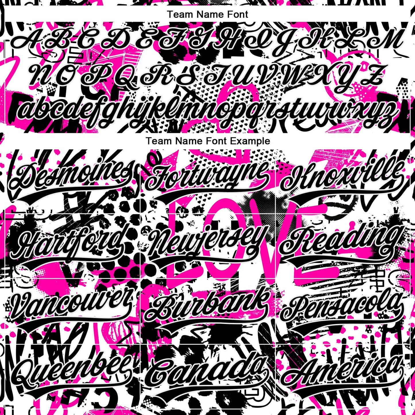 Custom Stitched Graffiti Pattern White-Black 3D Sports Pullover Sweatshirt Hoodie view 3
