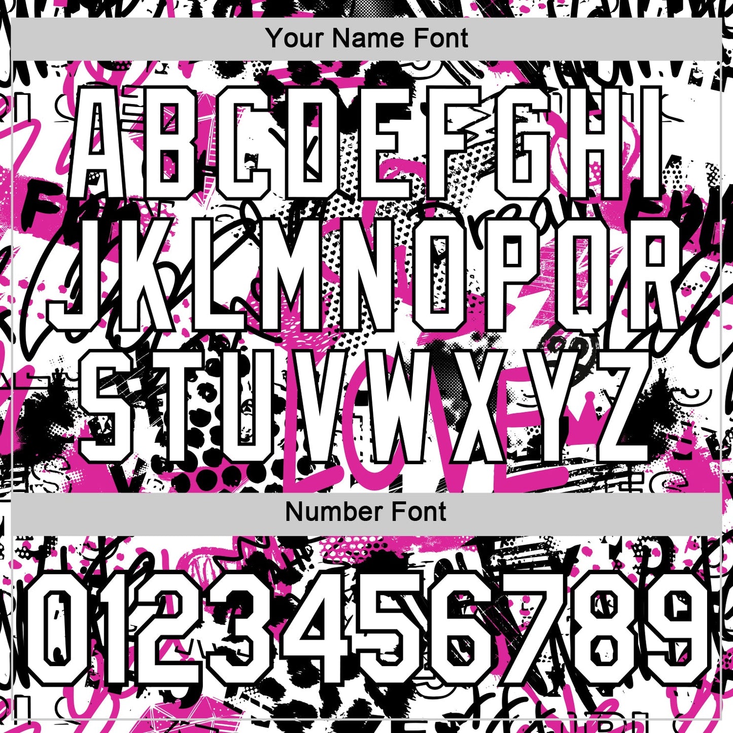 Custom Graffiti Pattern White-Black 3D Performance T-Shirt view 4