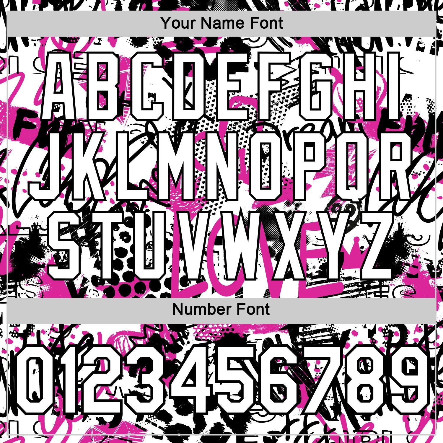 Custom Graffiti Pattern White-Black 3D Performance T-Shirt view 4