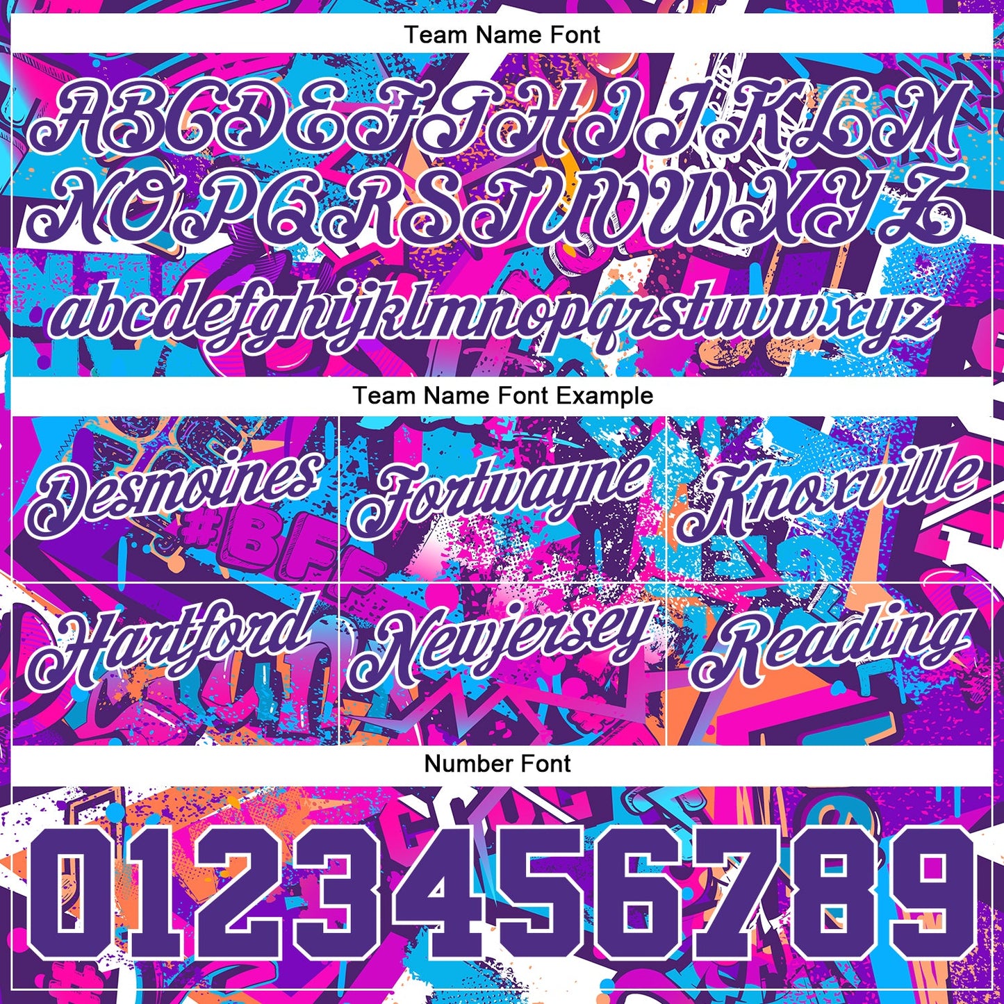Custom Graffiti Pattern Purple-White 3D Words Authentic Basketball Shorts view 3