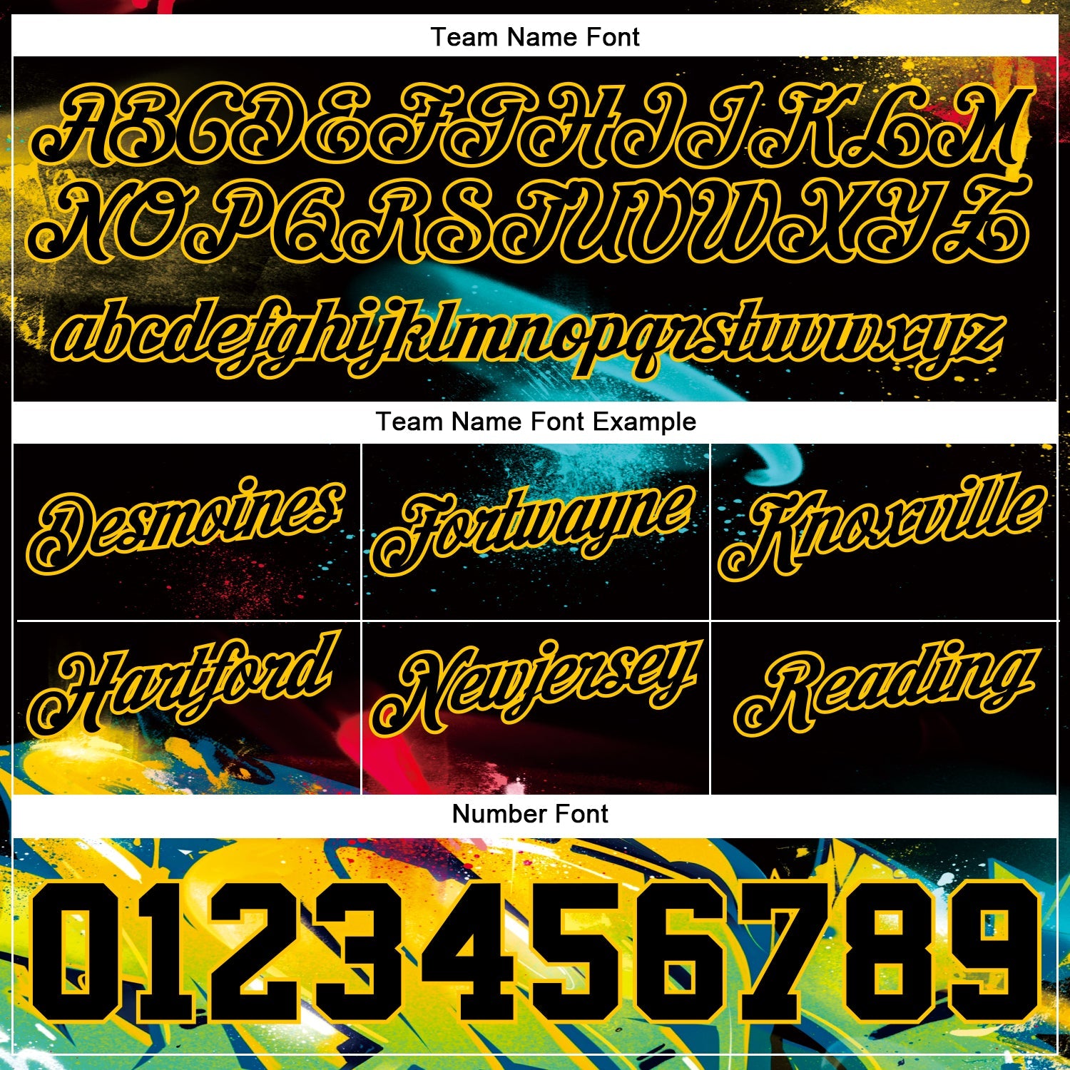 Custom Graffiti Pattern Black-Gold 3D Authentic Basketball Shorts view 3