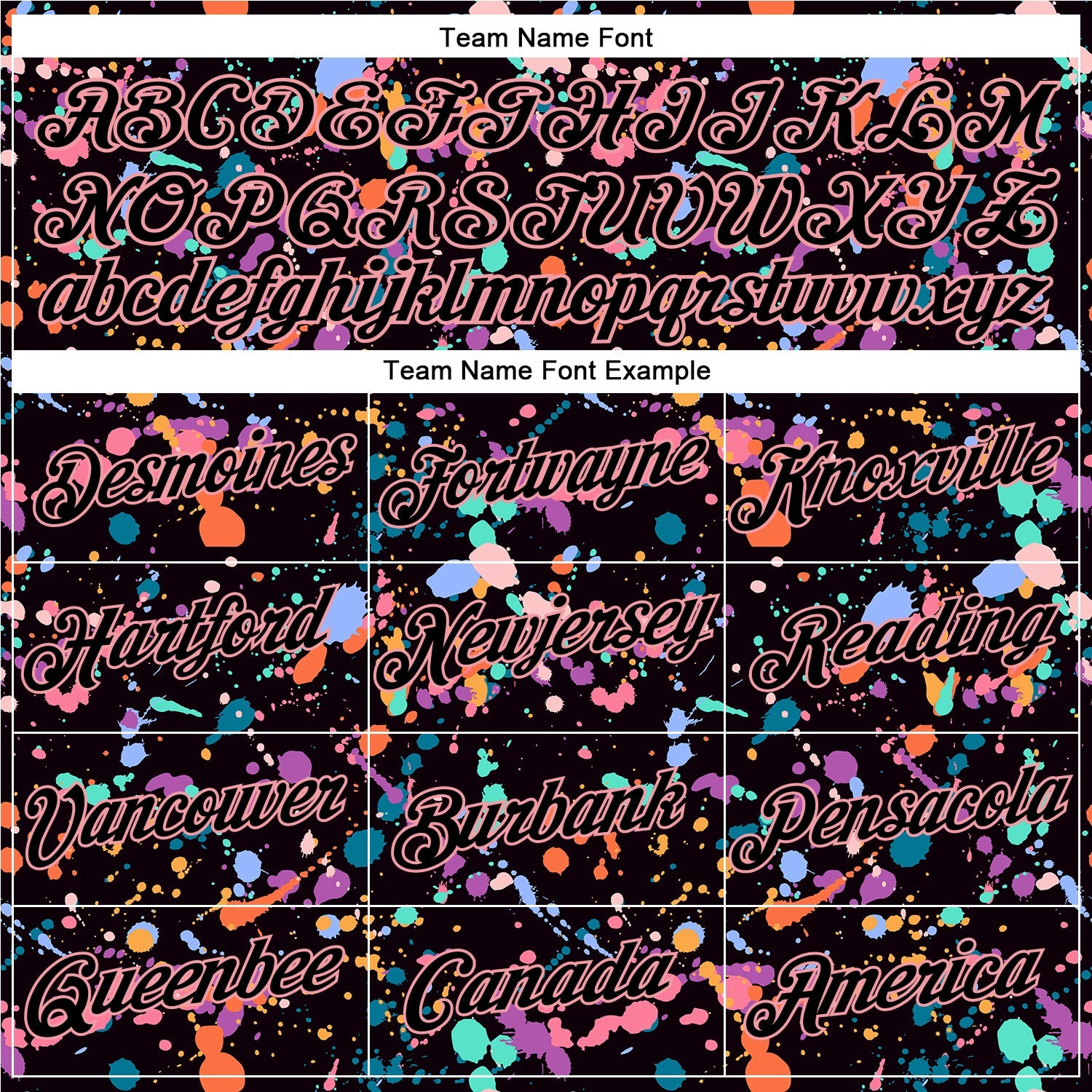 Custom Graffiti Pattern Black-Medium Pink 3D Expressive Splatter Performance T-Shirt view 4