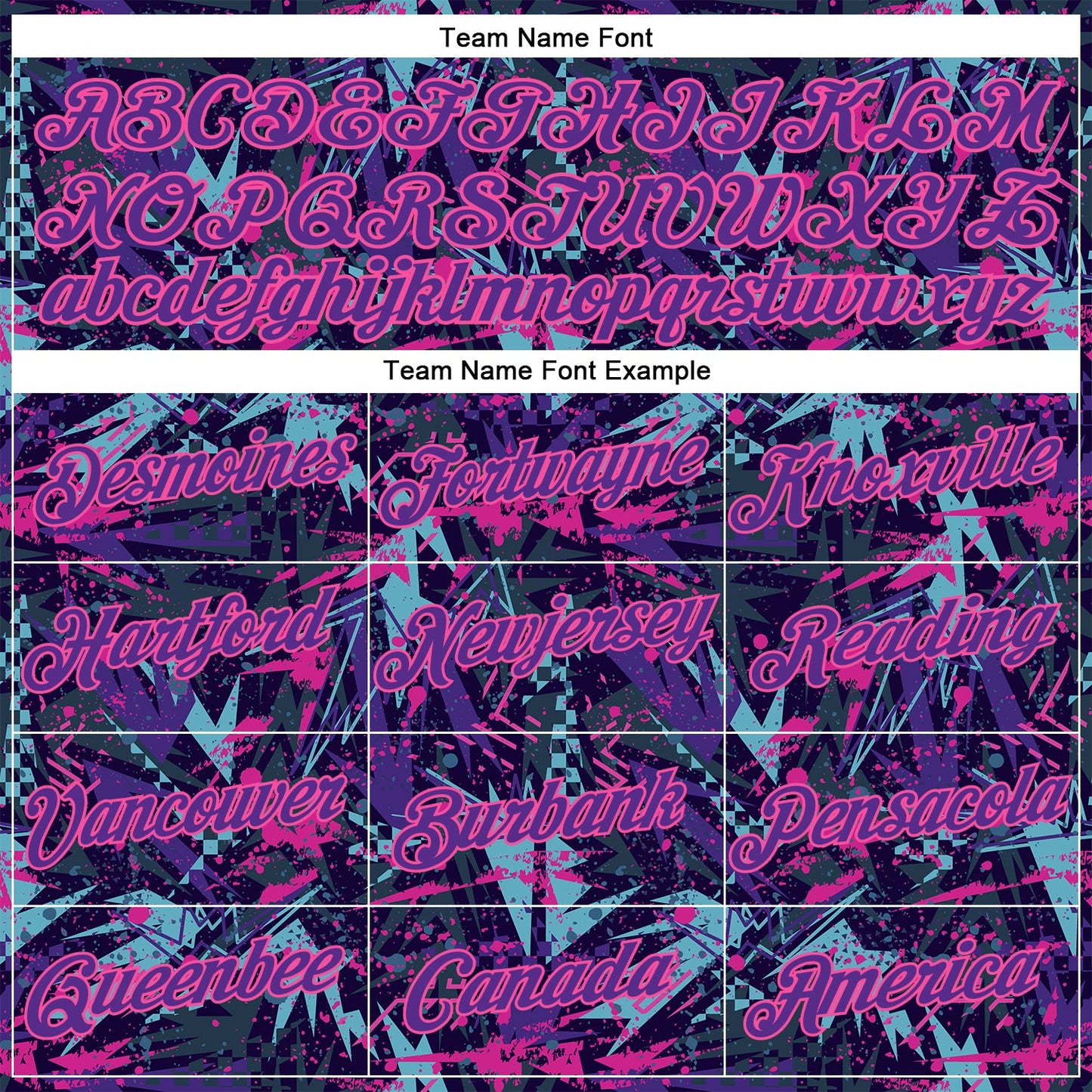 Custom Graffiti Pattern Purple-Pink 3D Creative Geometric Figures And Dots Performance T-Shirt view 3